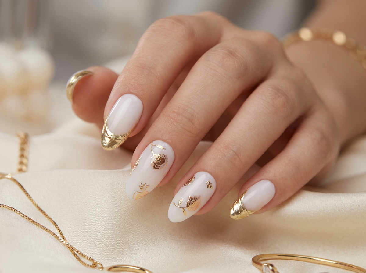 Rose Nails - Hand Model Almond Shape.png