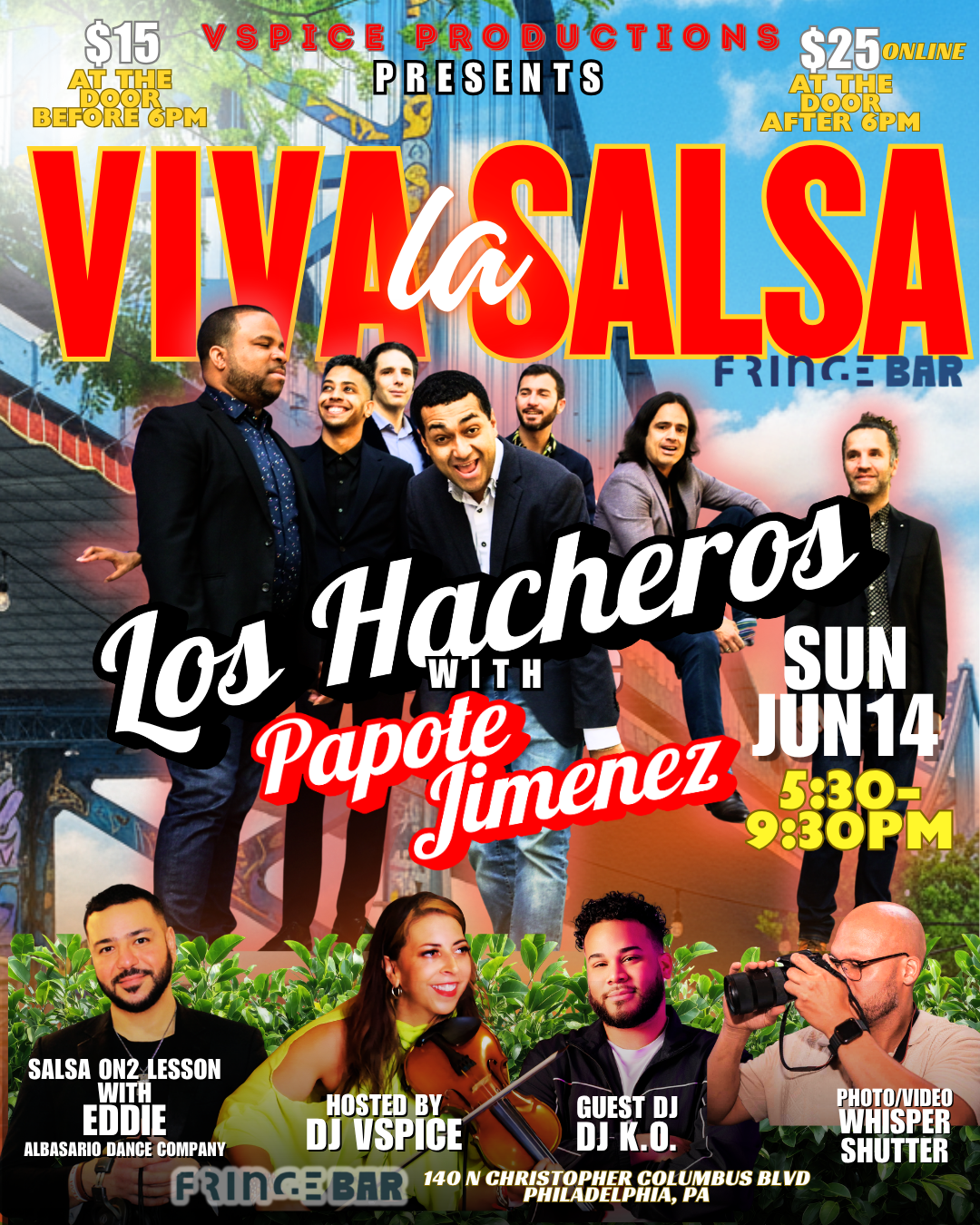 SUNDAY JUNE 14 LOS HACHEROS W/ PAPOTE JIMENEZ (NYC)