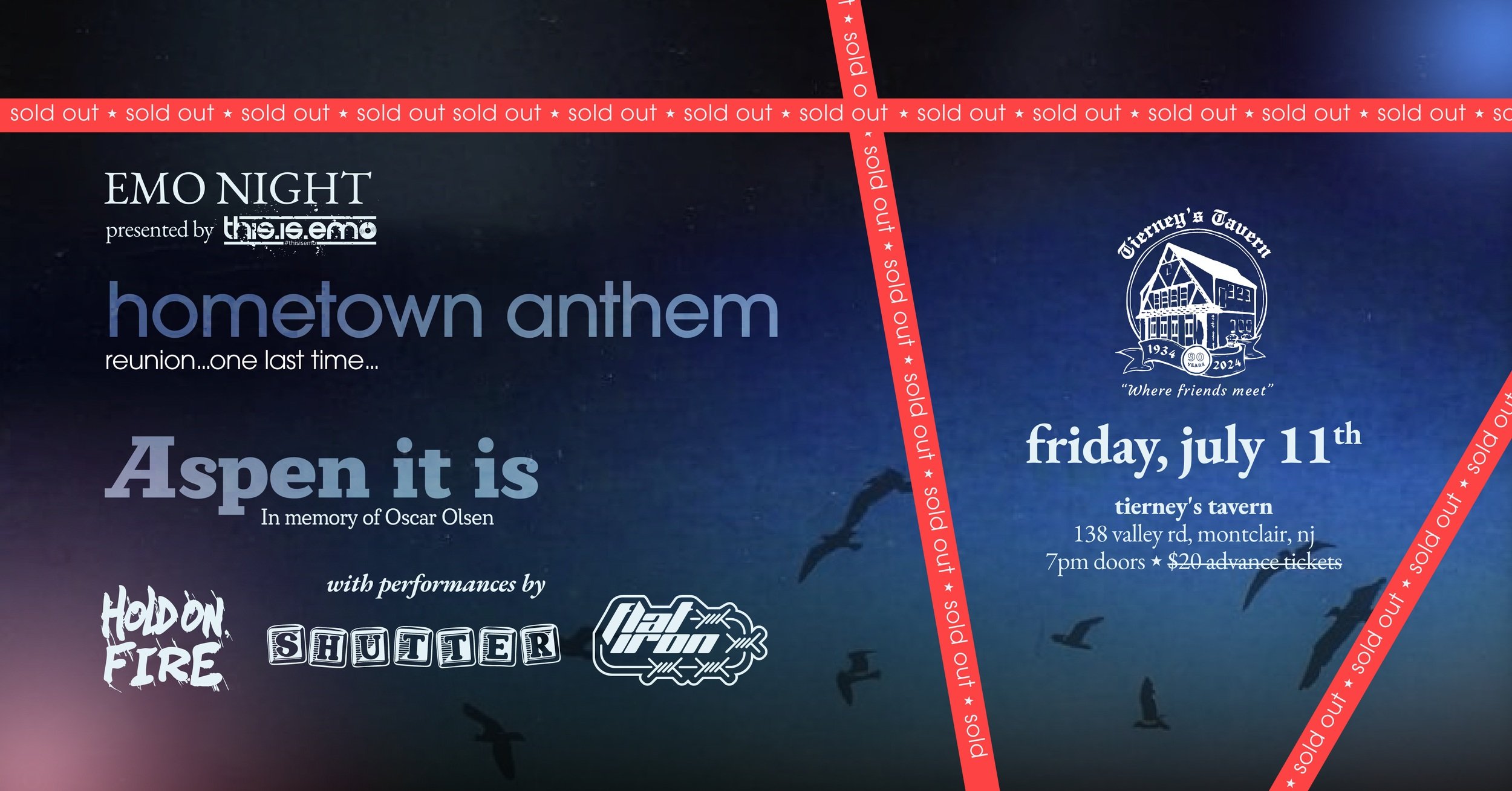 Hometown Anthem, Aspen It Is, Hold On Fire, Flat Iron, Shutter