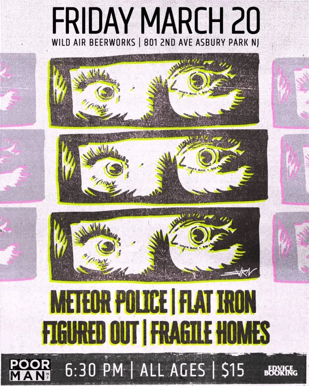 Flat Iron w/ Meteor Police, Figured Out, and Fragile Homes