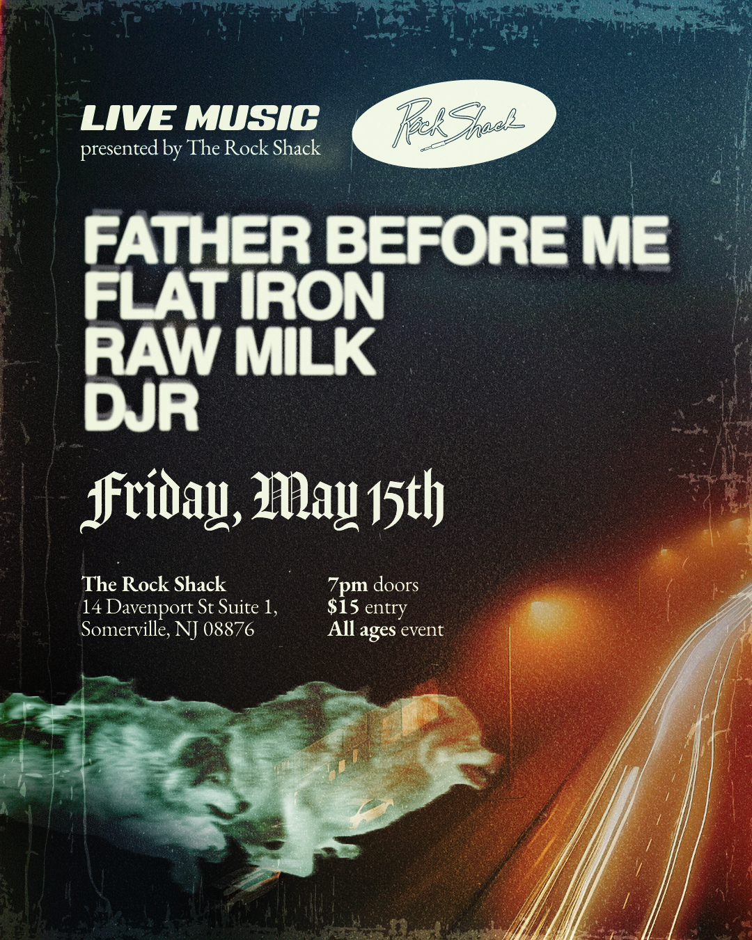Flat Iron w/ Father Before Me, Raw Milk, and DJR