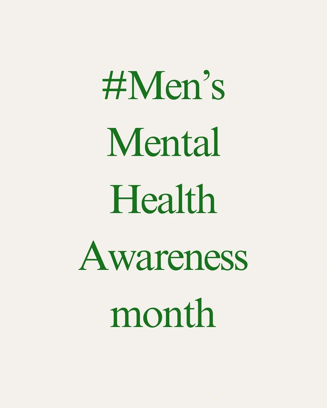 #mensmentalhealthmonth 
Men&rsquo;s mental health isn&rsquo;t a trend, it&rsquo;s a truth we need to honour every day. 

Feeling is human. Strength is in being open, not silent. 
Real friends notice the quiet shifts and check in on the unspoken. 

He