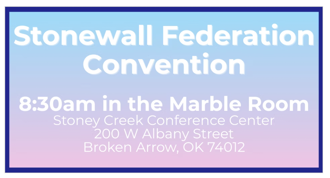 OKDems Stonewall Federation Convention