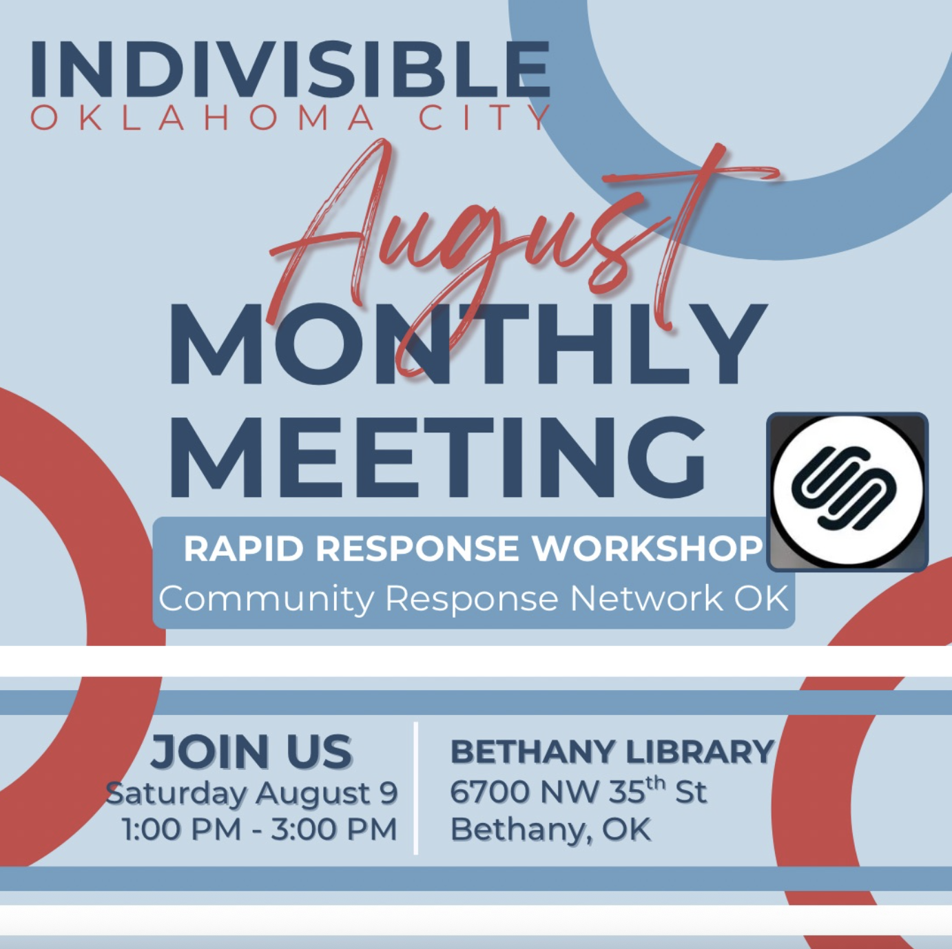 Indivisible OKC - August Monthly Meeting