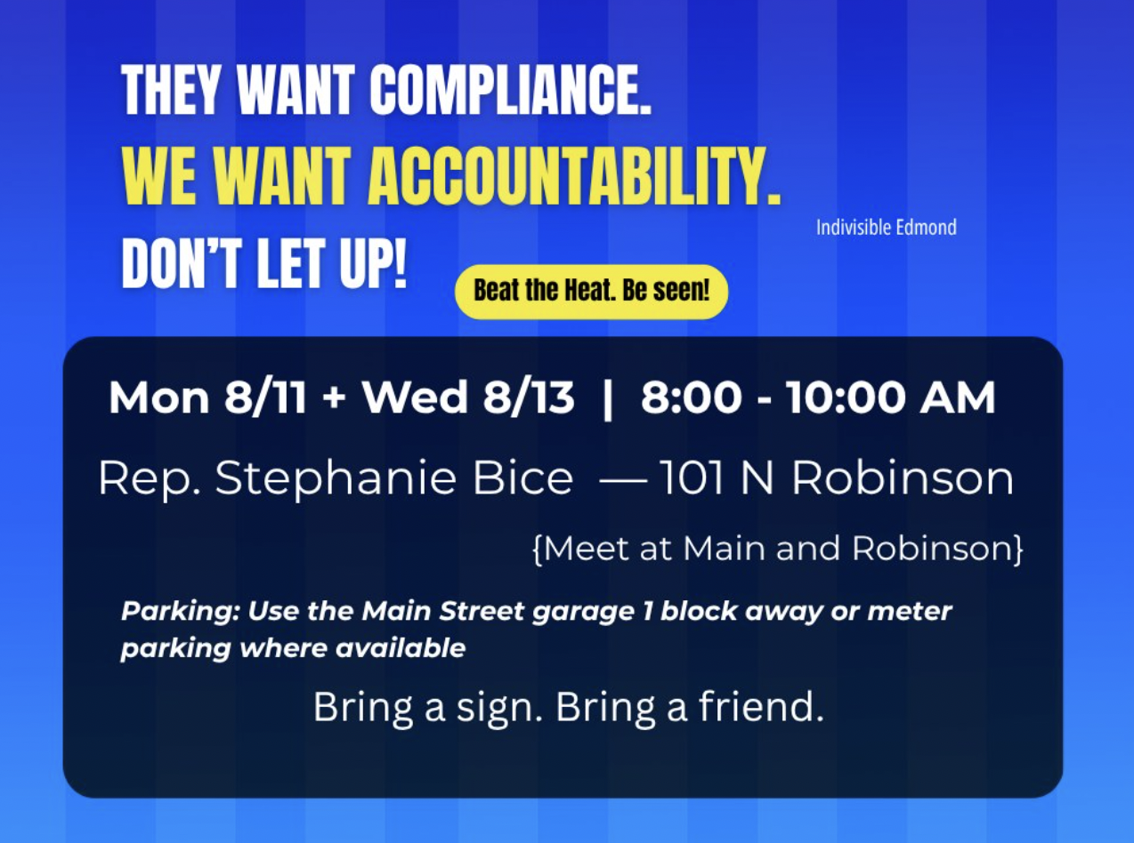Pop-Up Protest @ Stephanie Bice's Office