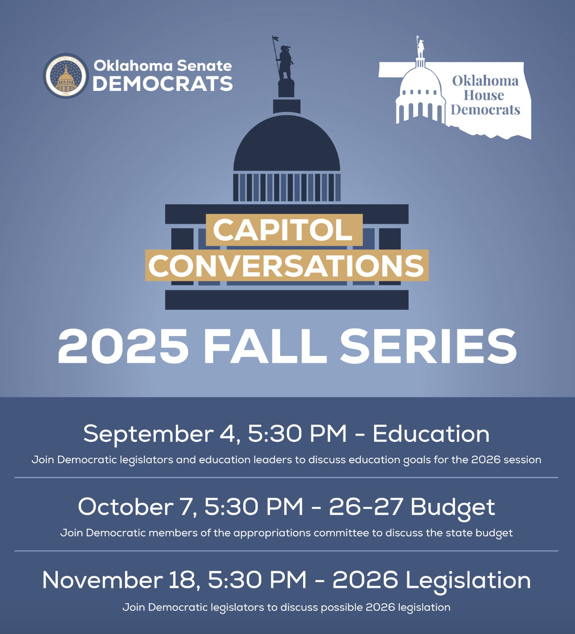 Capitol Conversations Fall Series