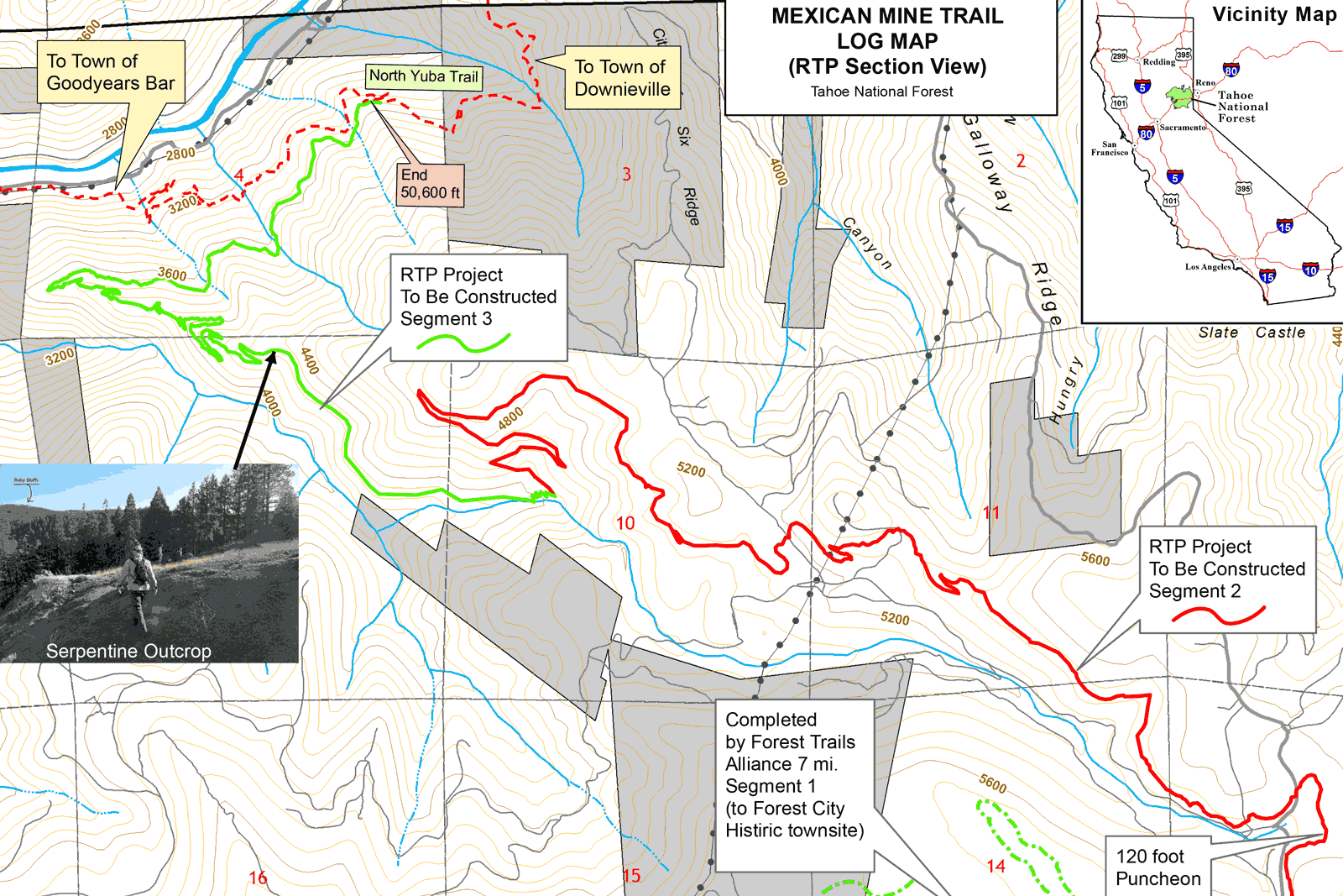 California State Parks Awards Tahoe National Forest Funding to Complete Mexican Mine Trail