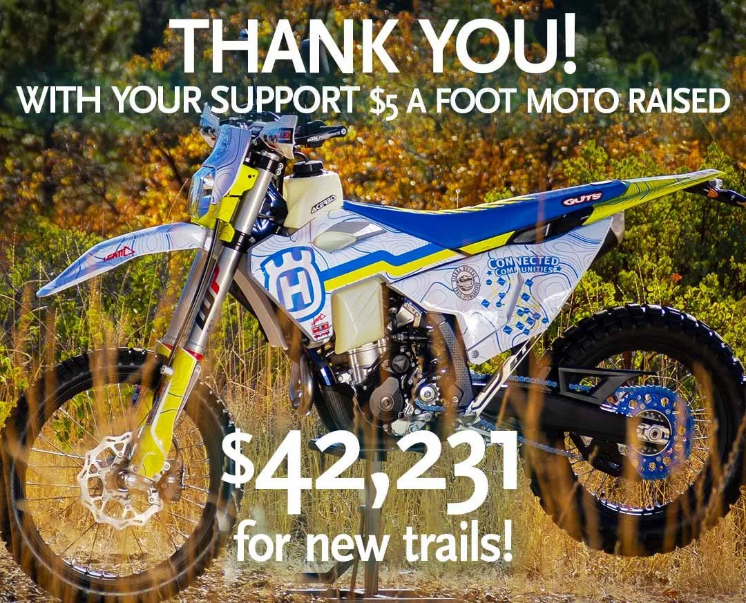5 Bucks a Foot Moto Raised $42,231 for Trails