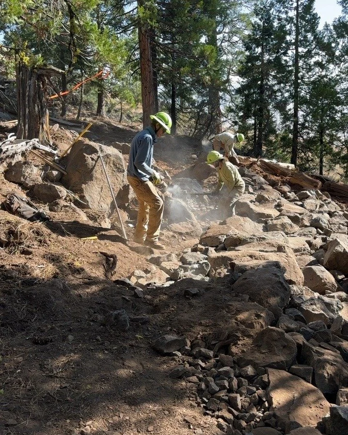 **Beckwourth Peak Project Update** Cooler temps this week in Quincy&mdash;and even some rain in the forecast&mdash;have allowed the trail crew to make solid progress out in Portola on Beckwourth Peak. Fire danger has been high in recent weeks and man