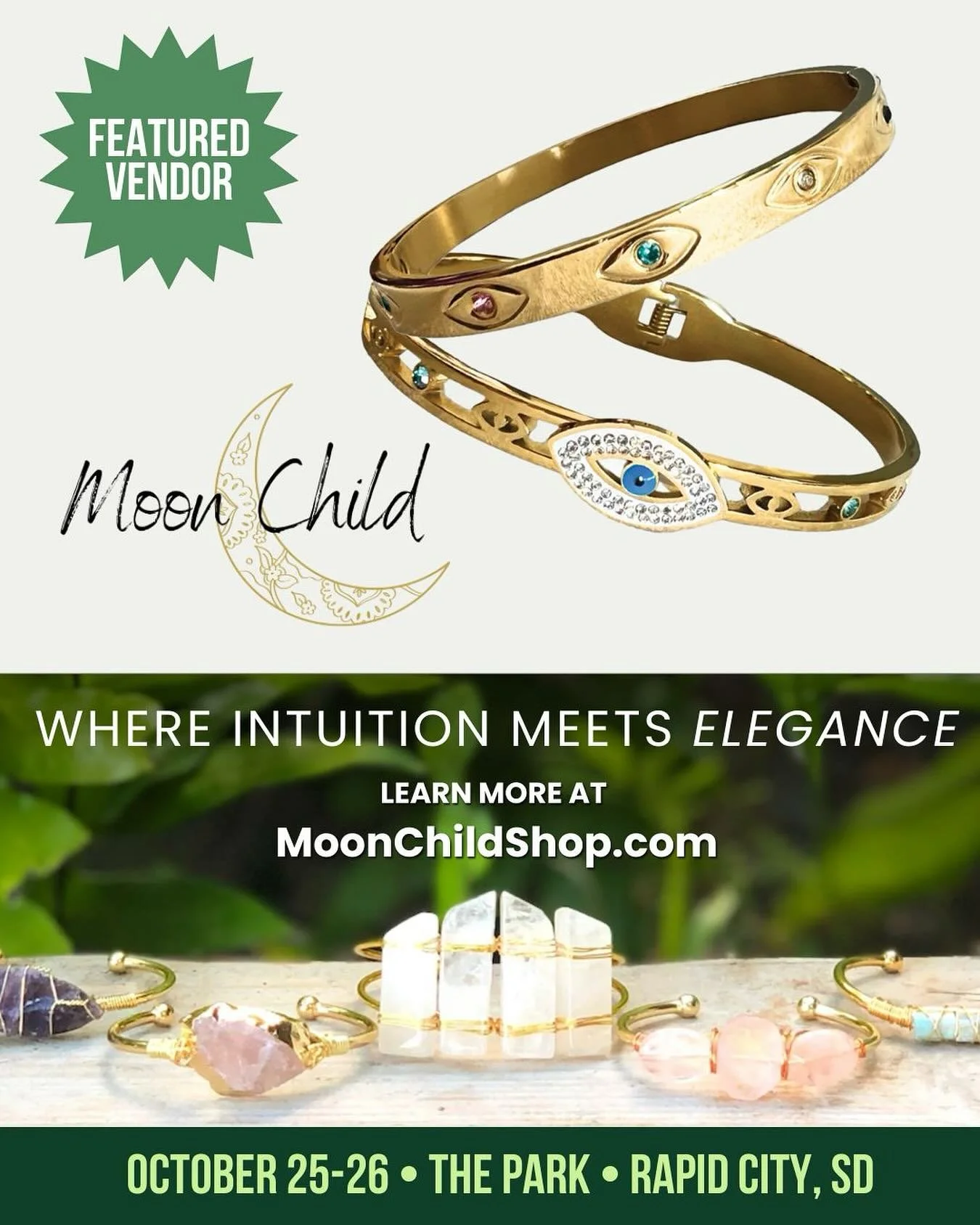 🌙 Vendor Spotlight:&nbsp;@moonchildhawaii&nbsp;🌙

Where Intuition Meets Elegance 💫
Adorn yourself with intention. Moon Child offers a stunning collection of gemstone and spiritual jewelry designed to elevate your energy and style. ✨

Each piece is