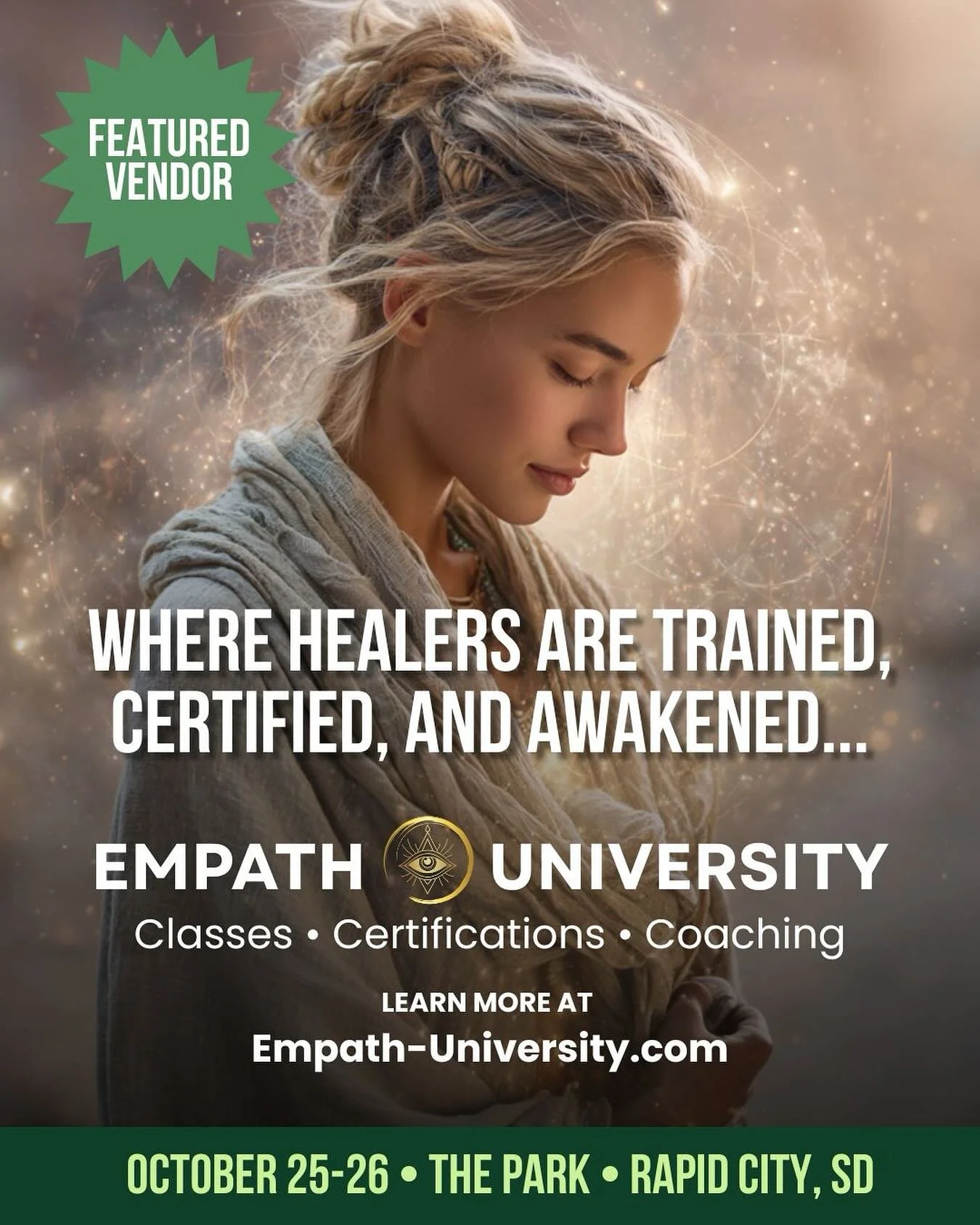 🌟 Vendor Spotlight:&nbsp;@empath_university&nbsp;🌟

Where healers are trained, certified, and awakened.

Whether you&rsquo;re just discovering your gifts or ready to take them to the next level, Empath University offers the tools, training, and sup