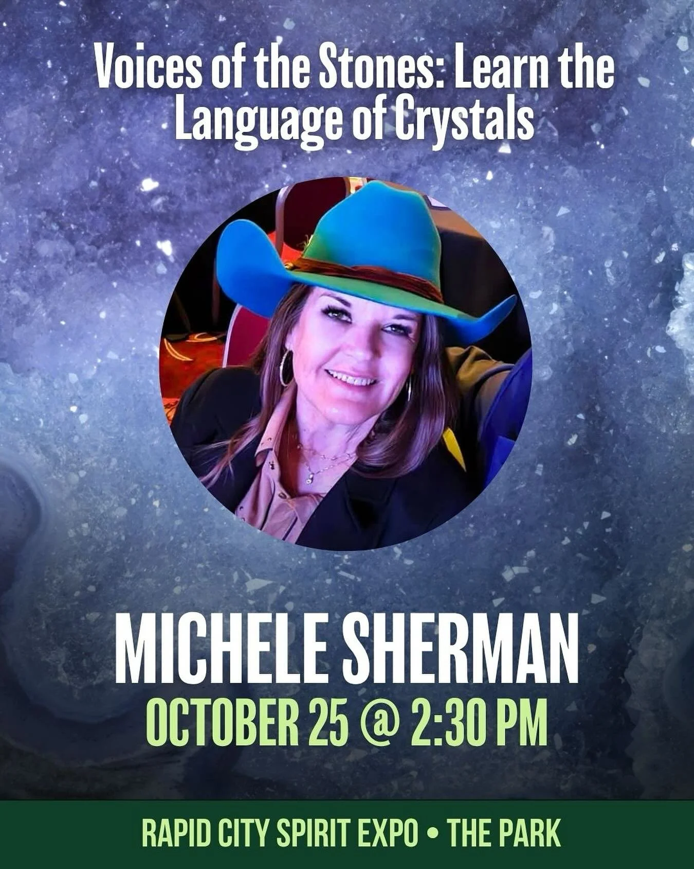 💎 Speaker Spotlight: Michele Sherman &ndash; Medium | Clairtangent

🔮 October 25 at 2:30 PM &mdash; Voices of the Stones: Learn the Language of Crystals

Step into the mystical world of crystals with Michele Sherman, a gifted medium and clairtangen