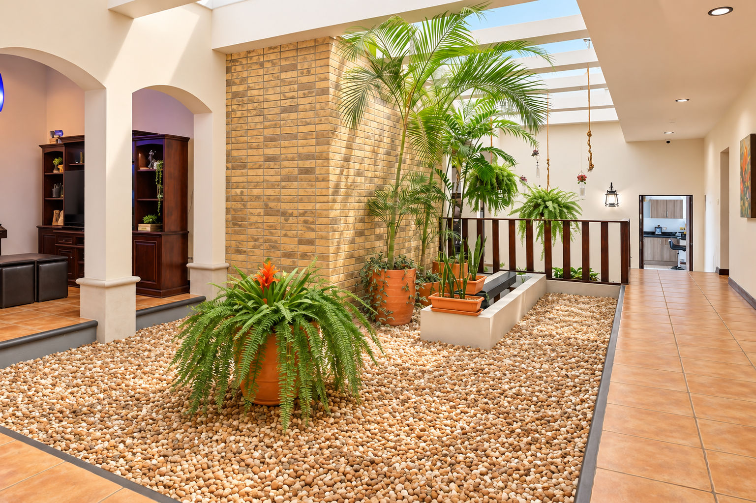Atrio interior con jardín tropical y luz natural.png