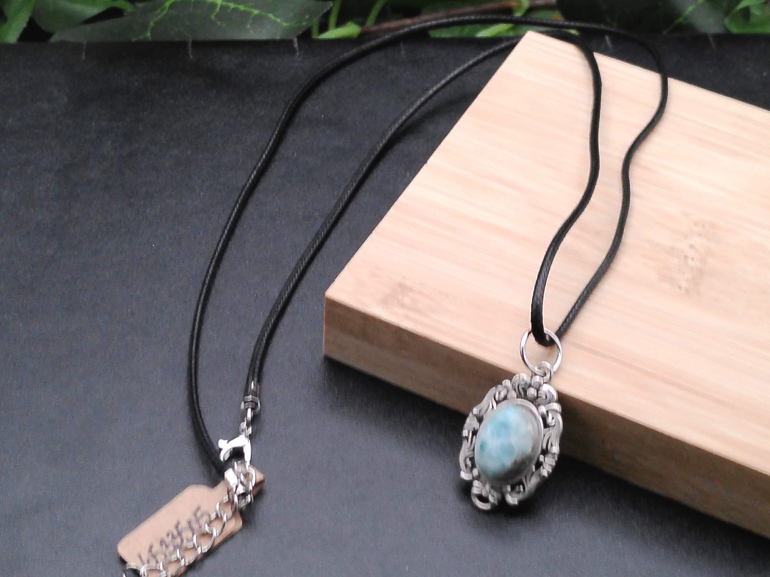 Larimar Set in Silver