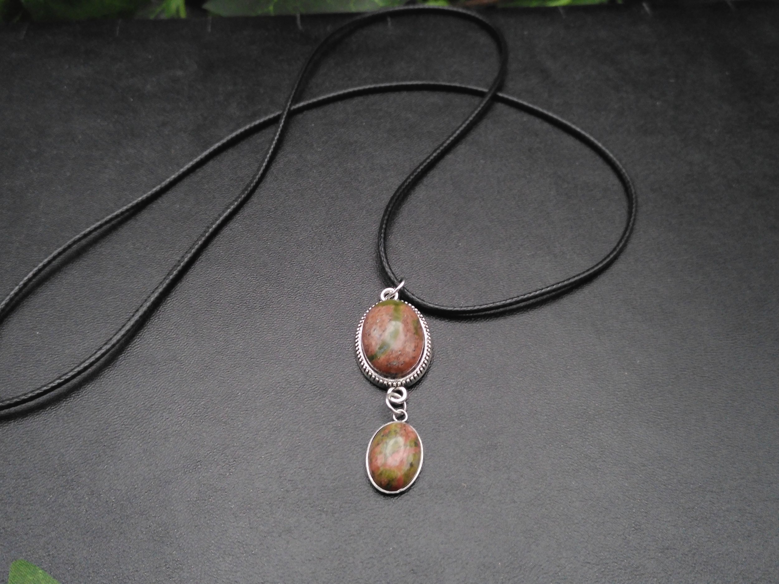 Unakite Drop necklace