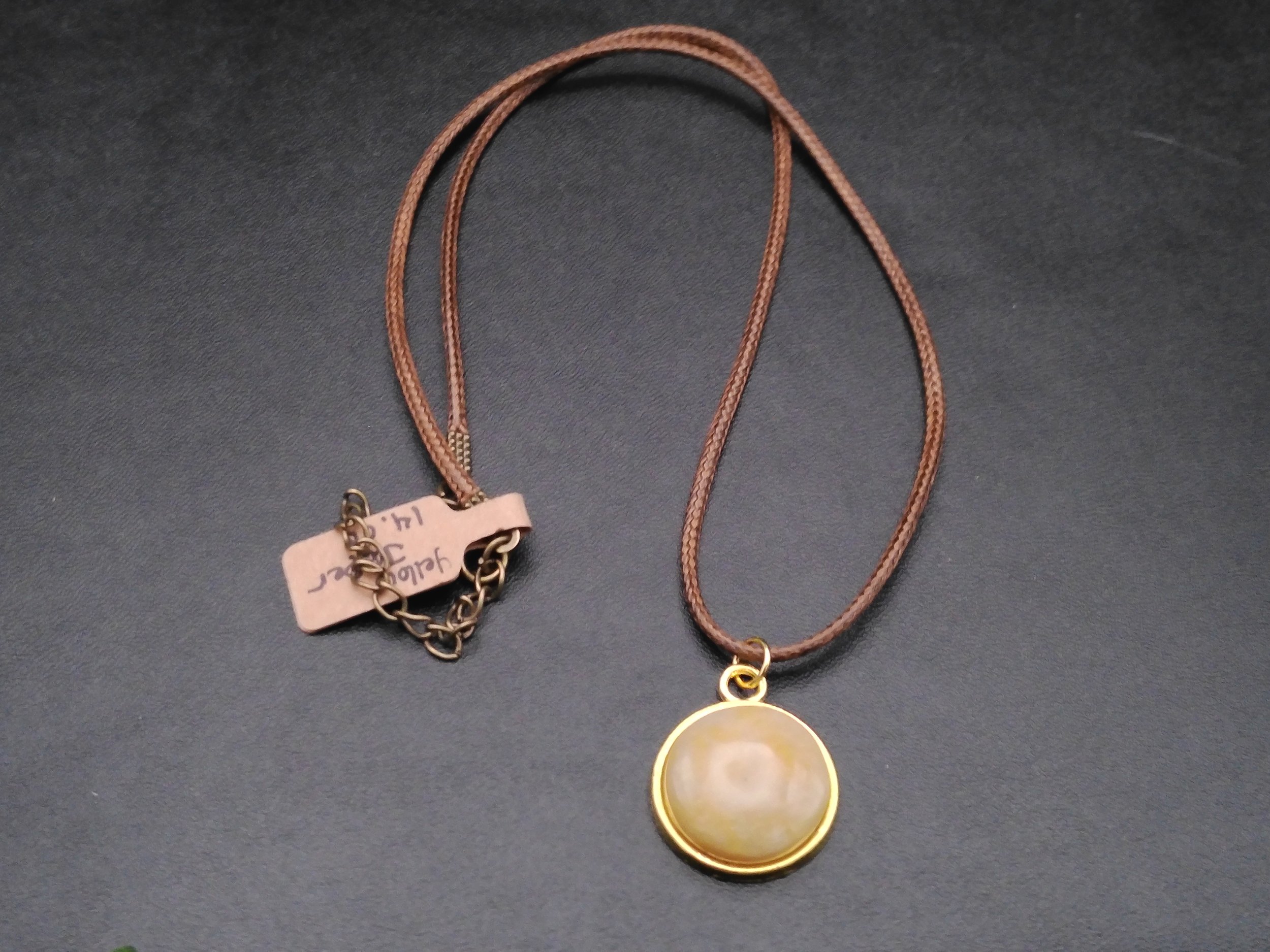 Yellow Jasper In Gold