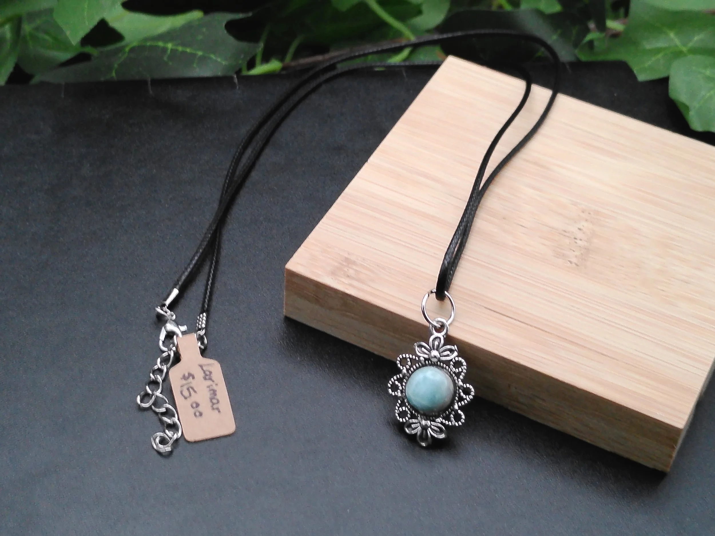 Larimar Pendant in silver