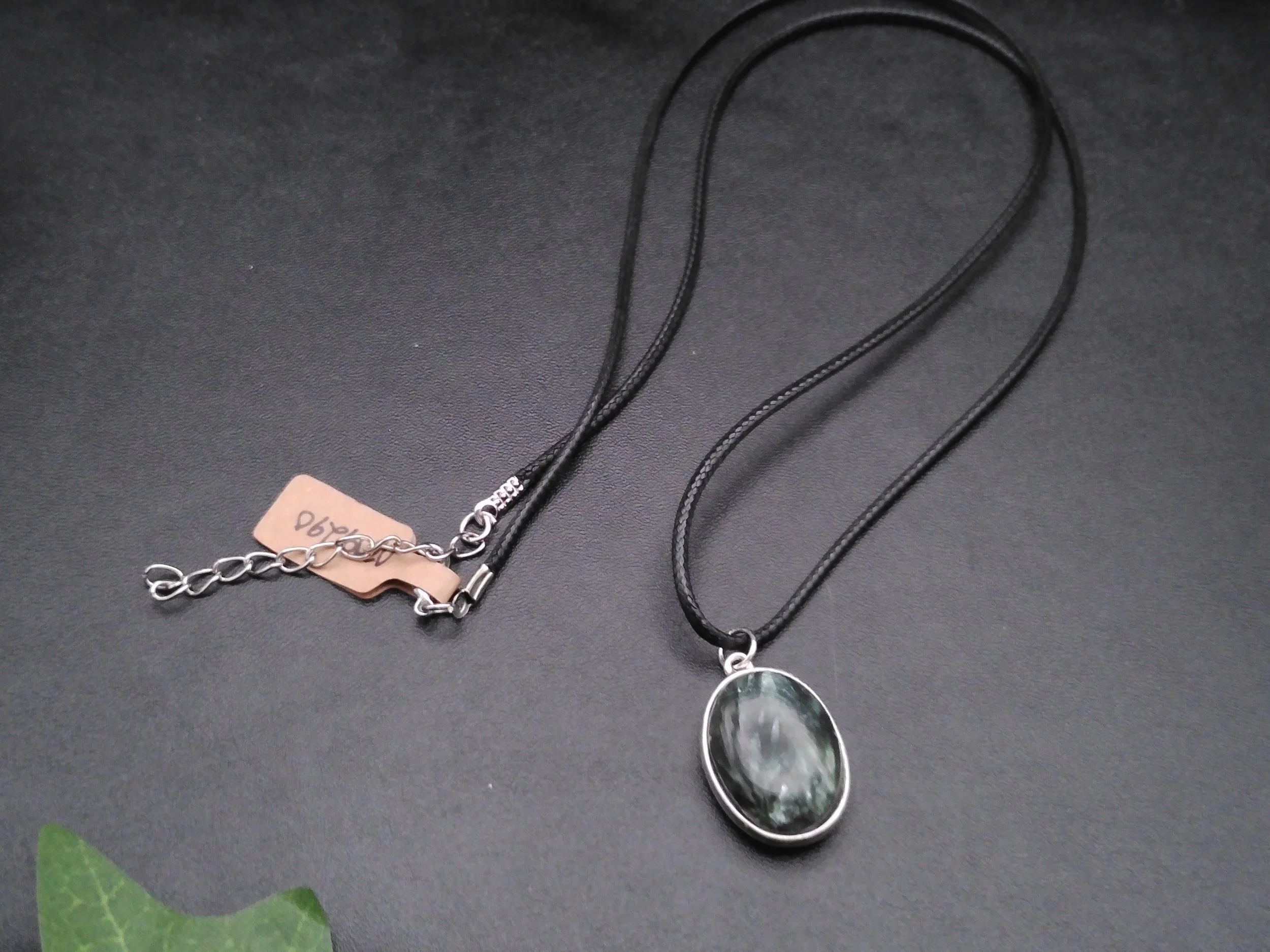 Seraphinite Pendant in Silver