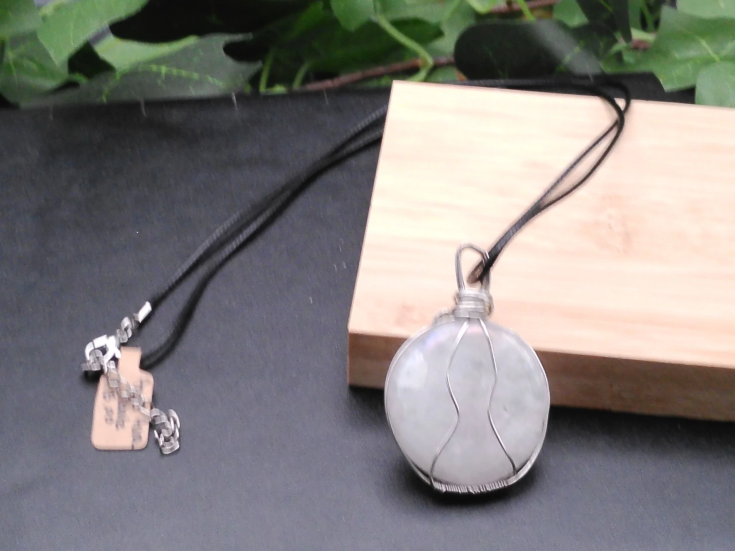 Angel Aura Quartz In Silver wire