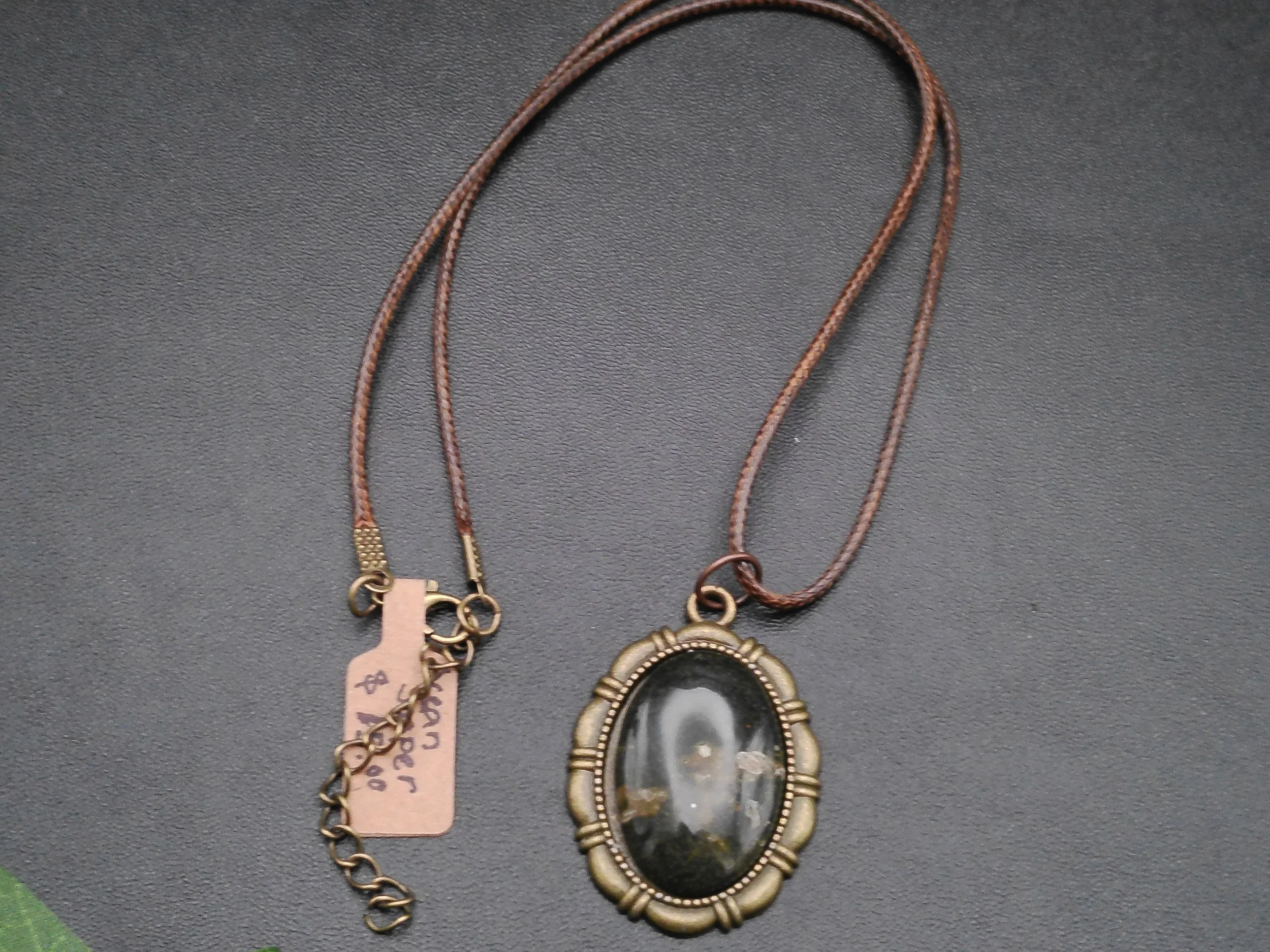 Ocean Jasper Pendant in Bronze