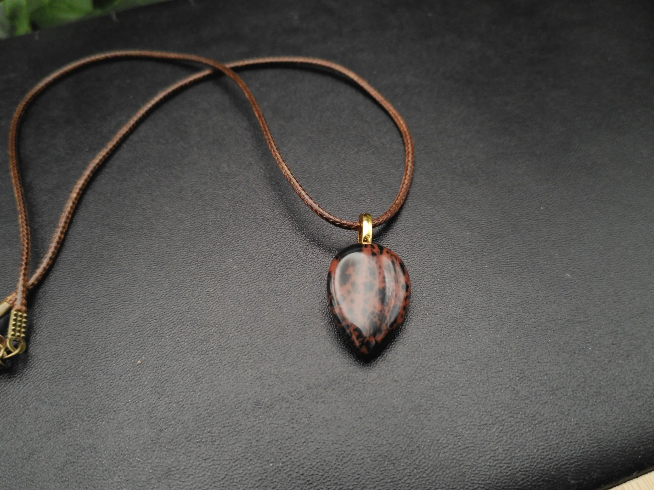 Mohagany Obsidian Small pendant