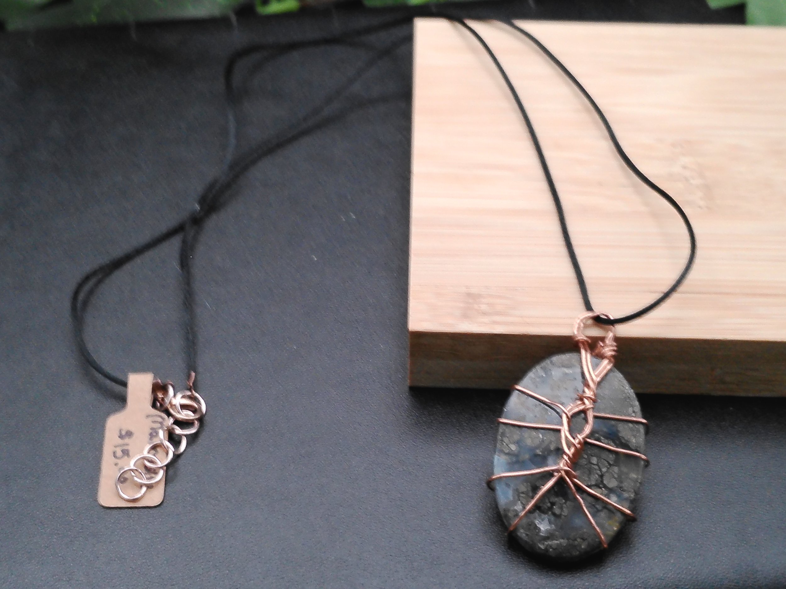 Marcasite Pendant Wire Wrapper in Copper