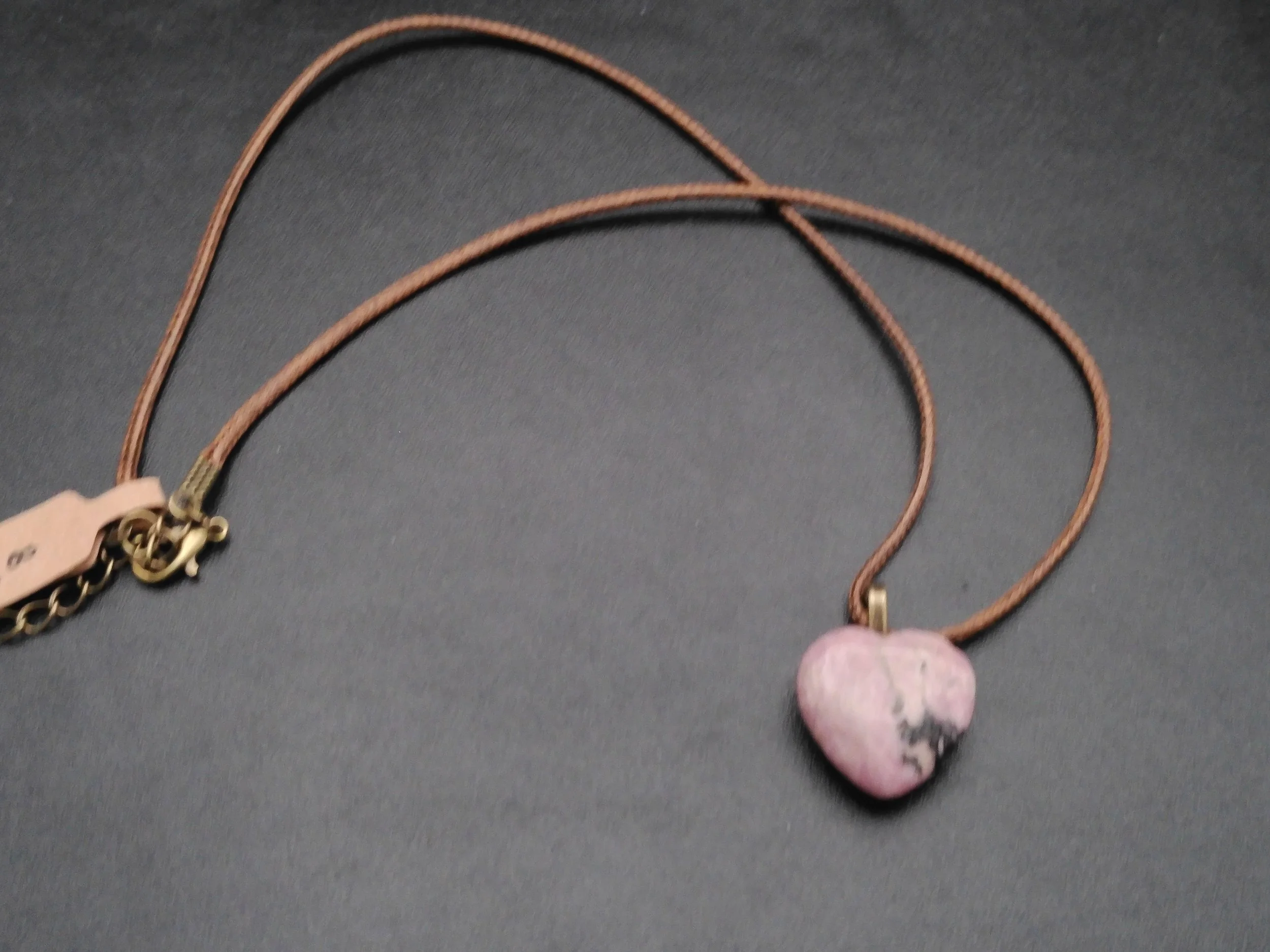 Rhodonite small Heart pendant
