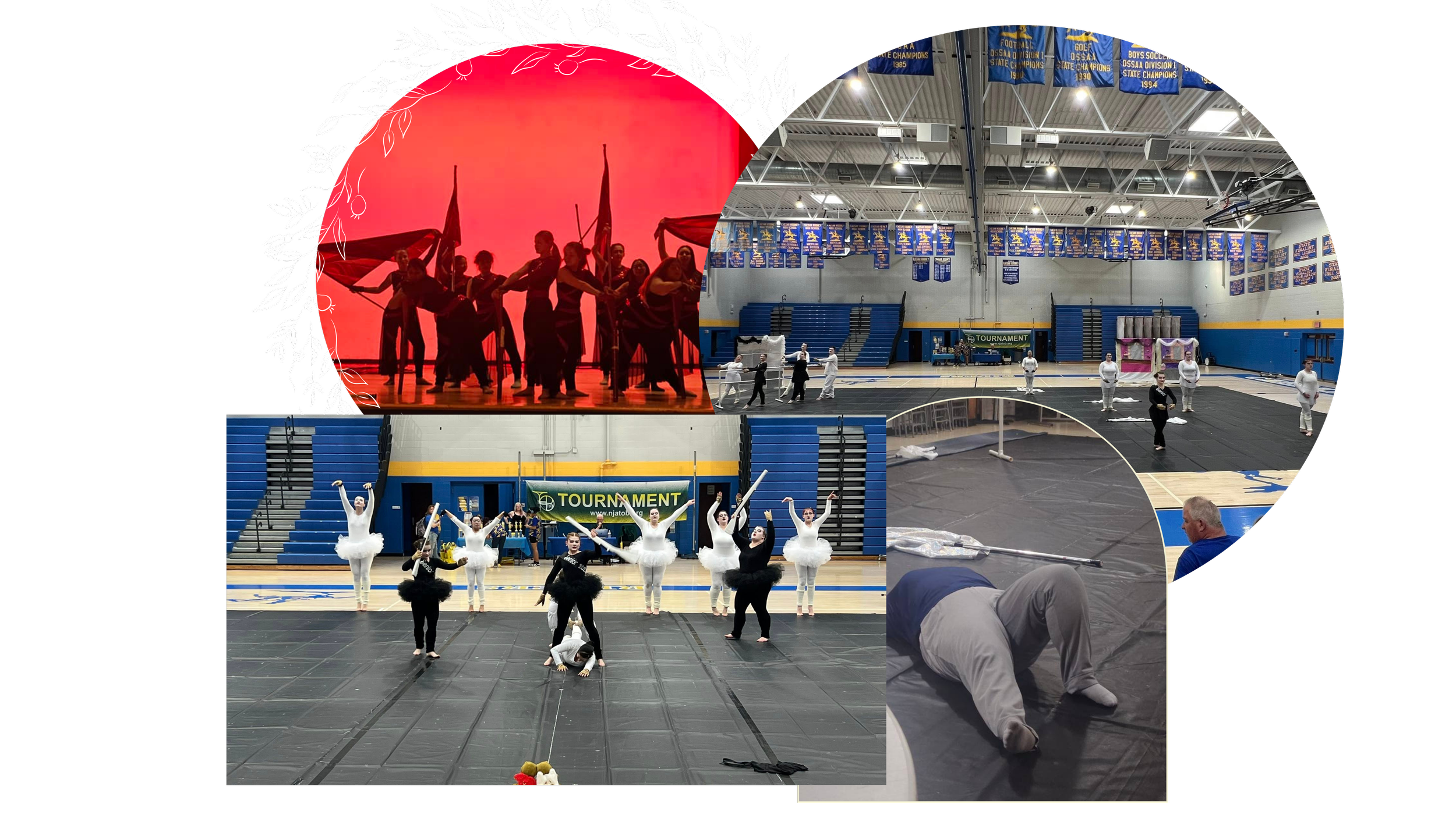 Cast Members of Phantom!me Winterguard