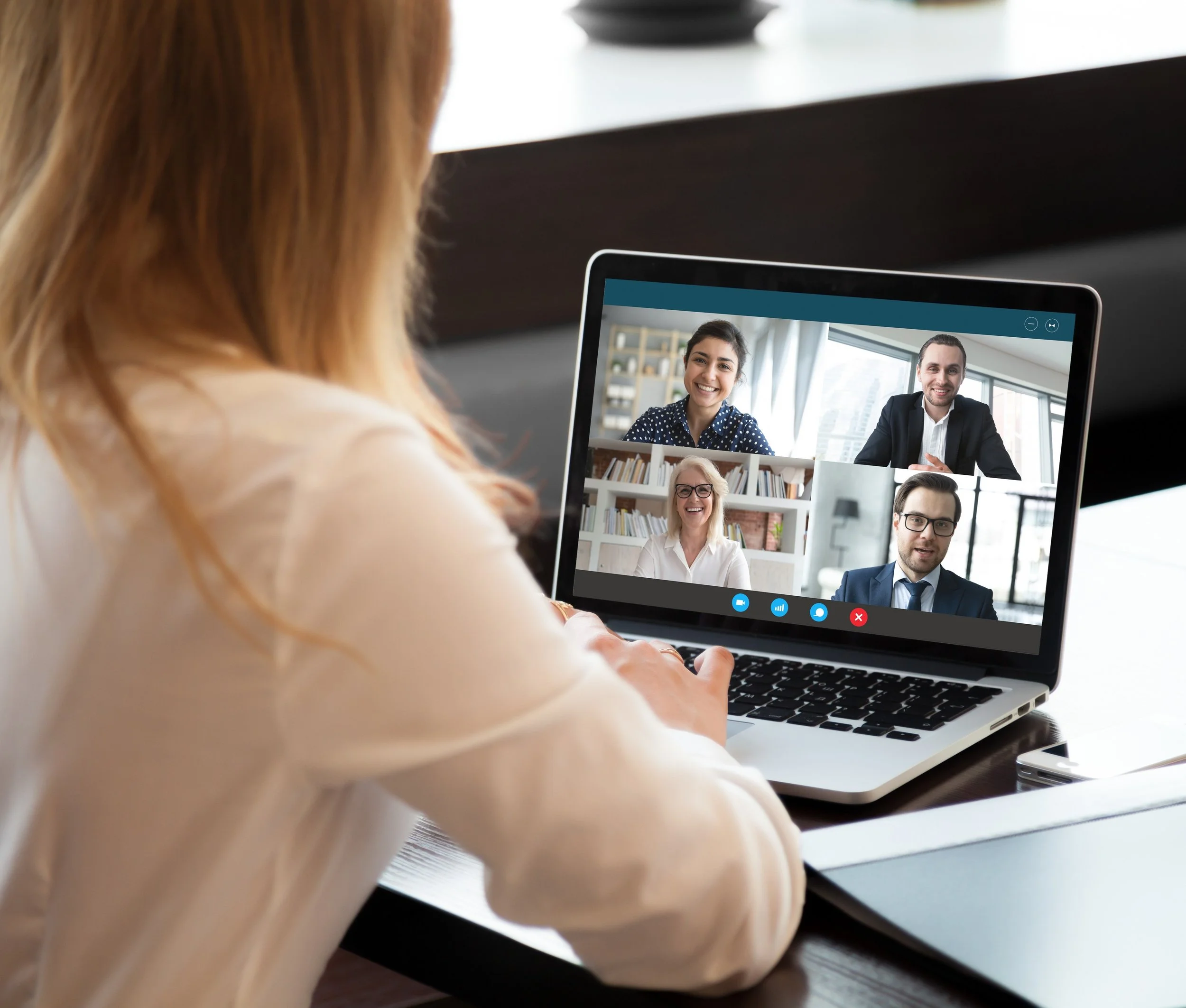 On Demand Marketing meets with client remotely to review project progress to ensure success