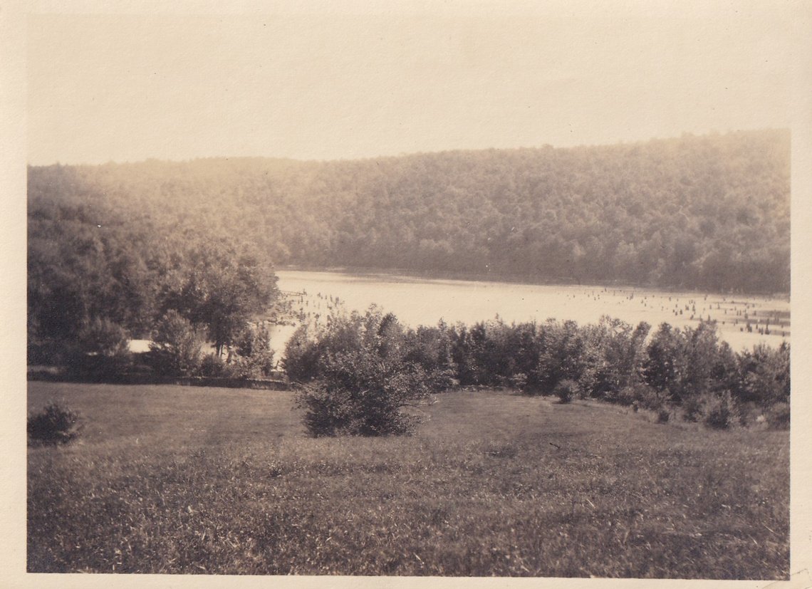 Early forestation of Coventry Lake