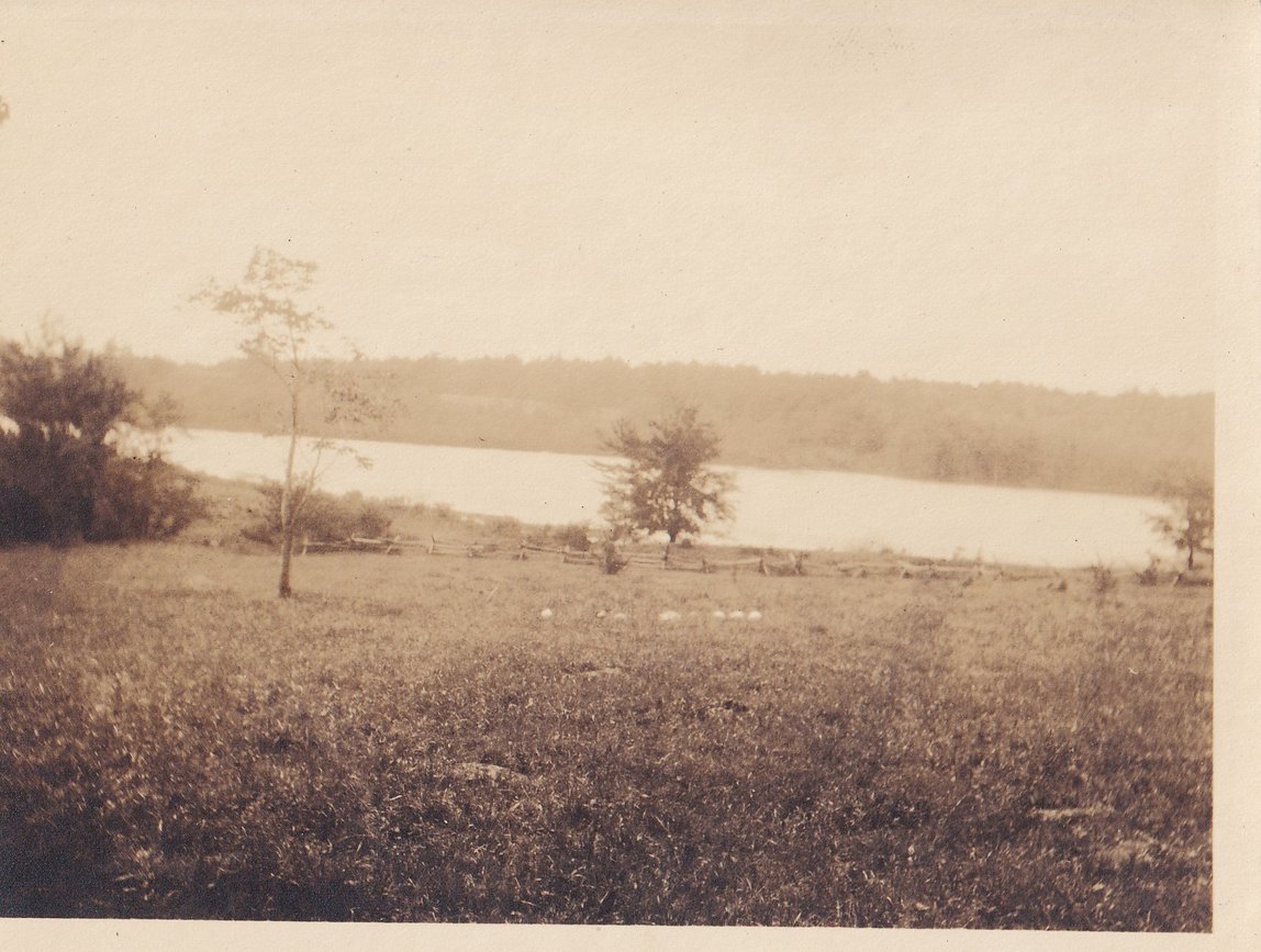 Lake view from lower pasture