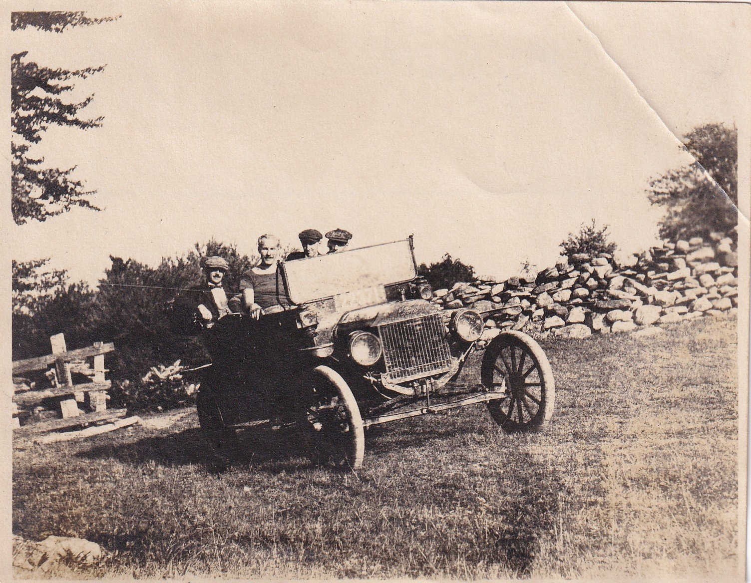 Young Arnold in Model T