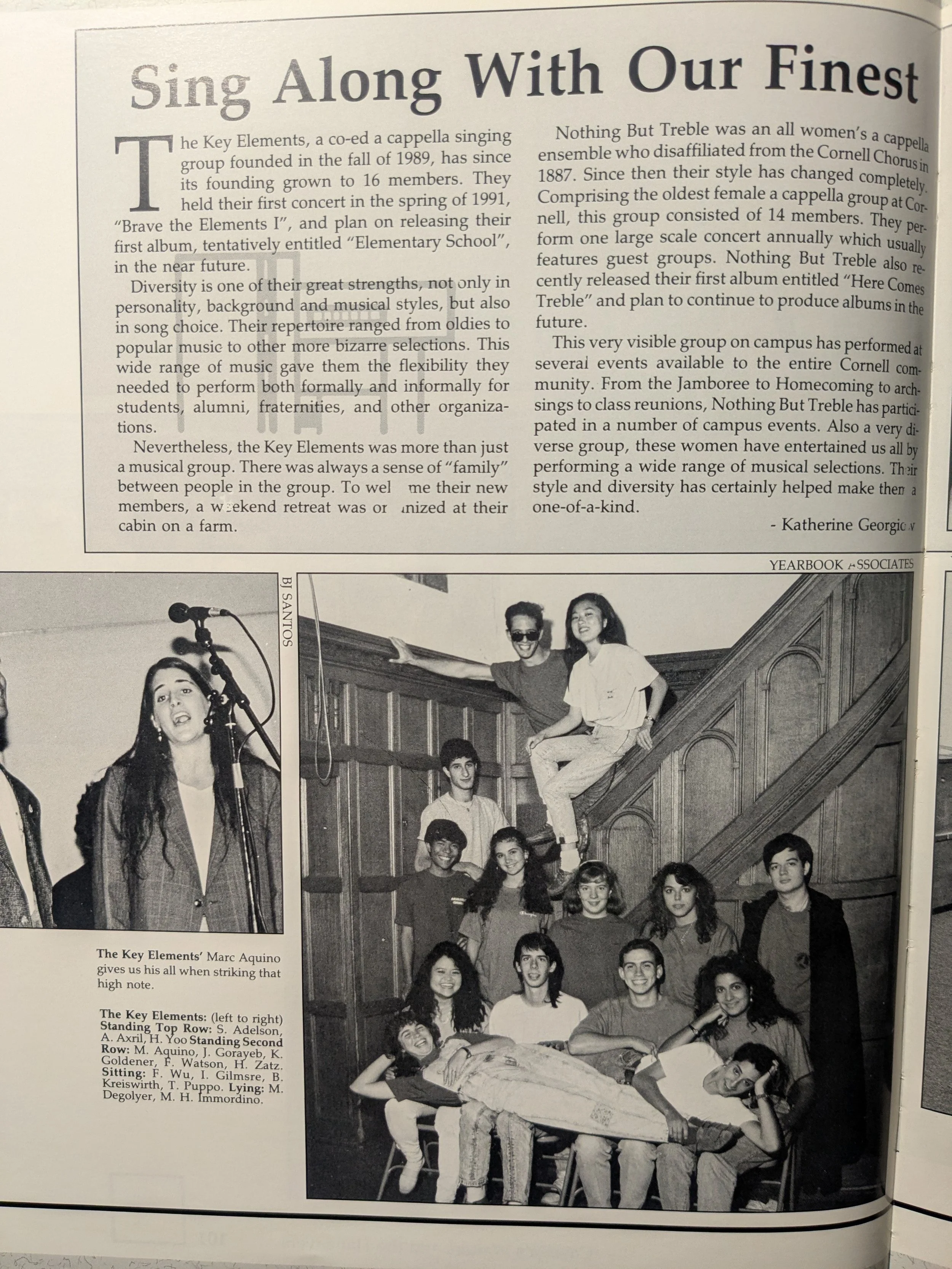 Article in the 1992 Cornellian about KE!