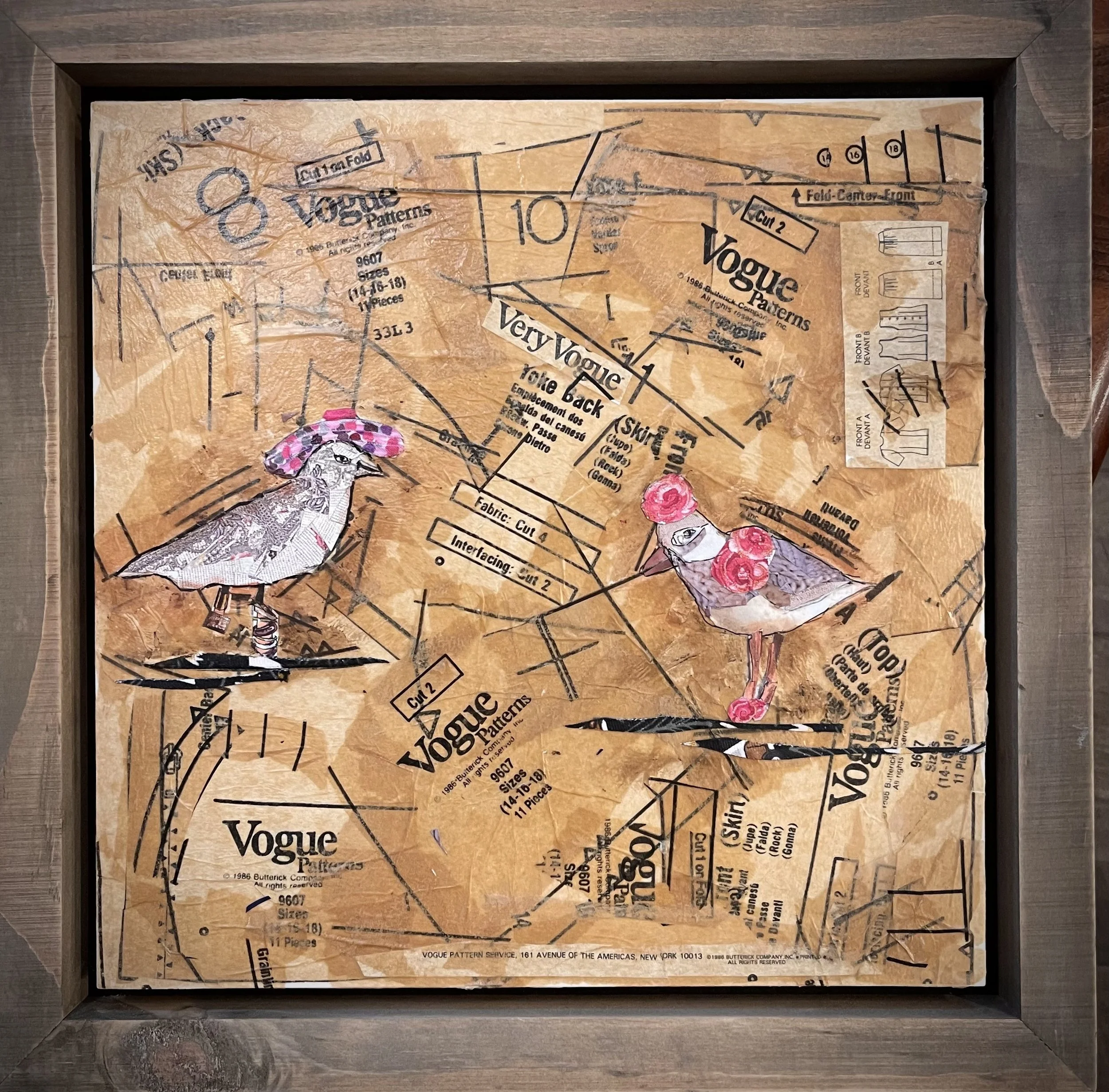 SOLD
Sewing Sisters
Fabric Collage on Wood
12x12
