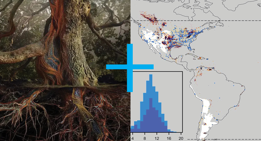 (L) Marshmallow Laser Feast: Of the Oak (R) Detail of NASA’s Earth Surface Mineral Dust Source Investigation (EMIT) mission coverage and total observations for simulated 1-year mission. Thorpe et al., Sci. Adv. 9, eadh2391 (2023)