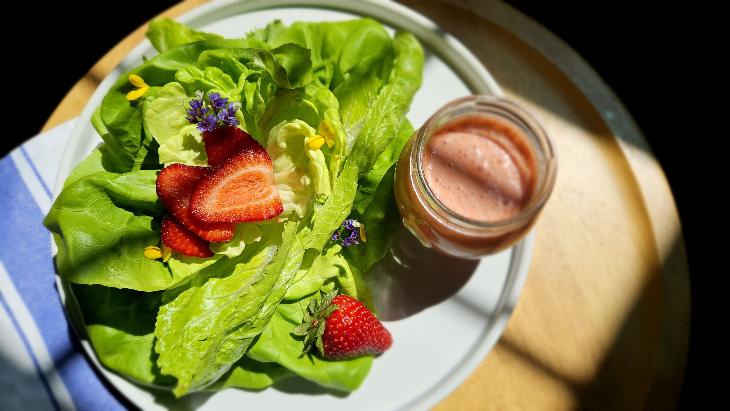 Chef Lisa Robinson LuLu Belle CA Strawberry Vinagarette in Edible Ojai Mag 2025.jpg