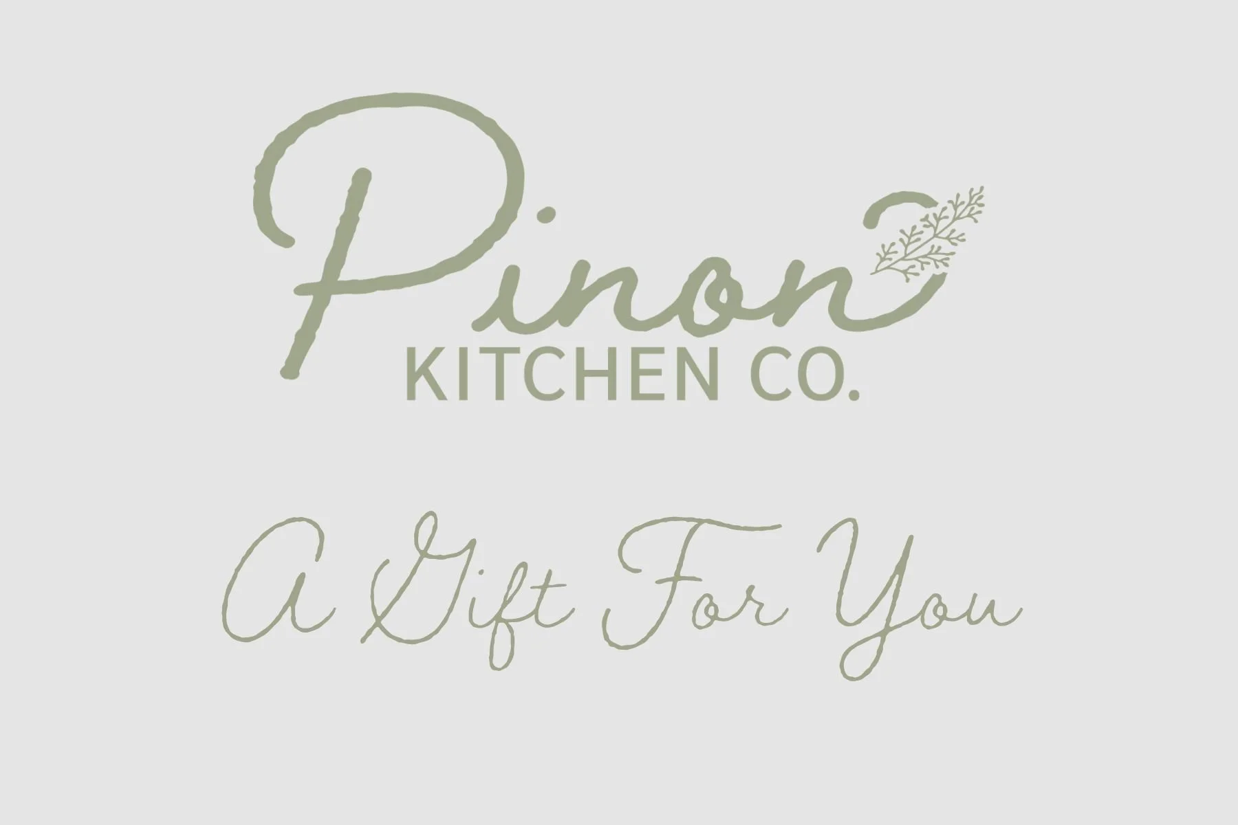 Workshop Gift Card at Pinon Kitchen