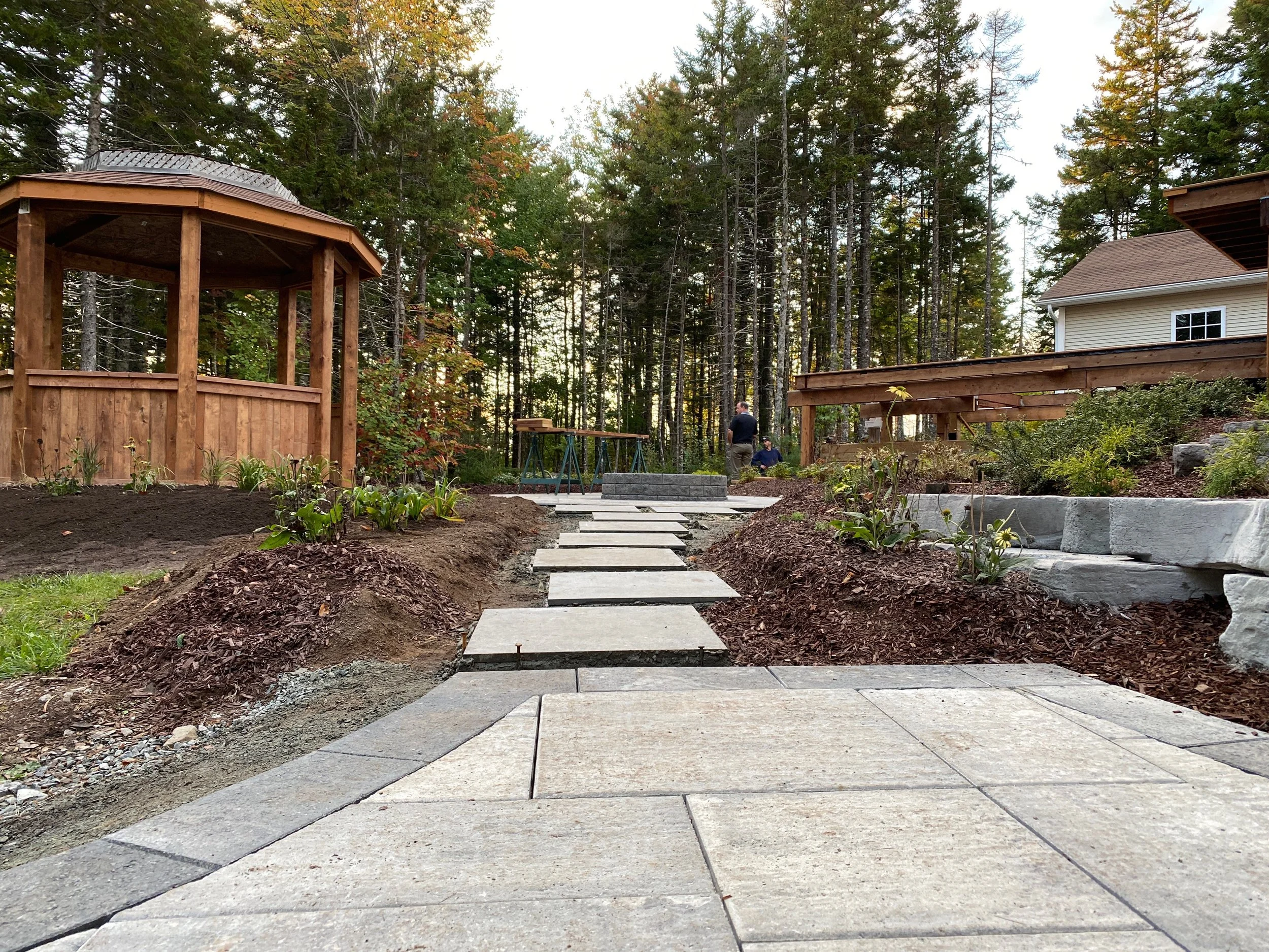pavers and stone landscaping in halifax regional municipality by kinetic construction