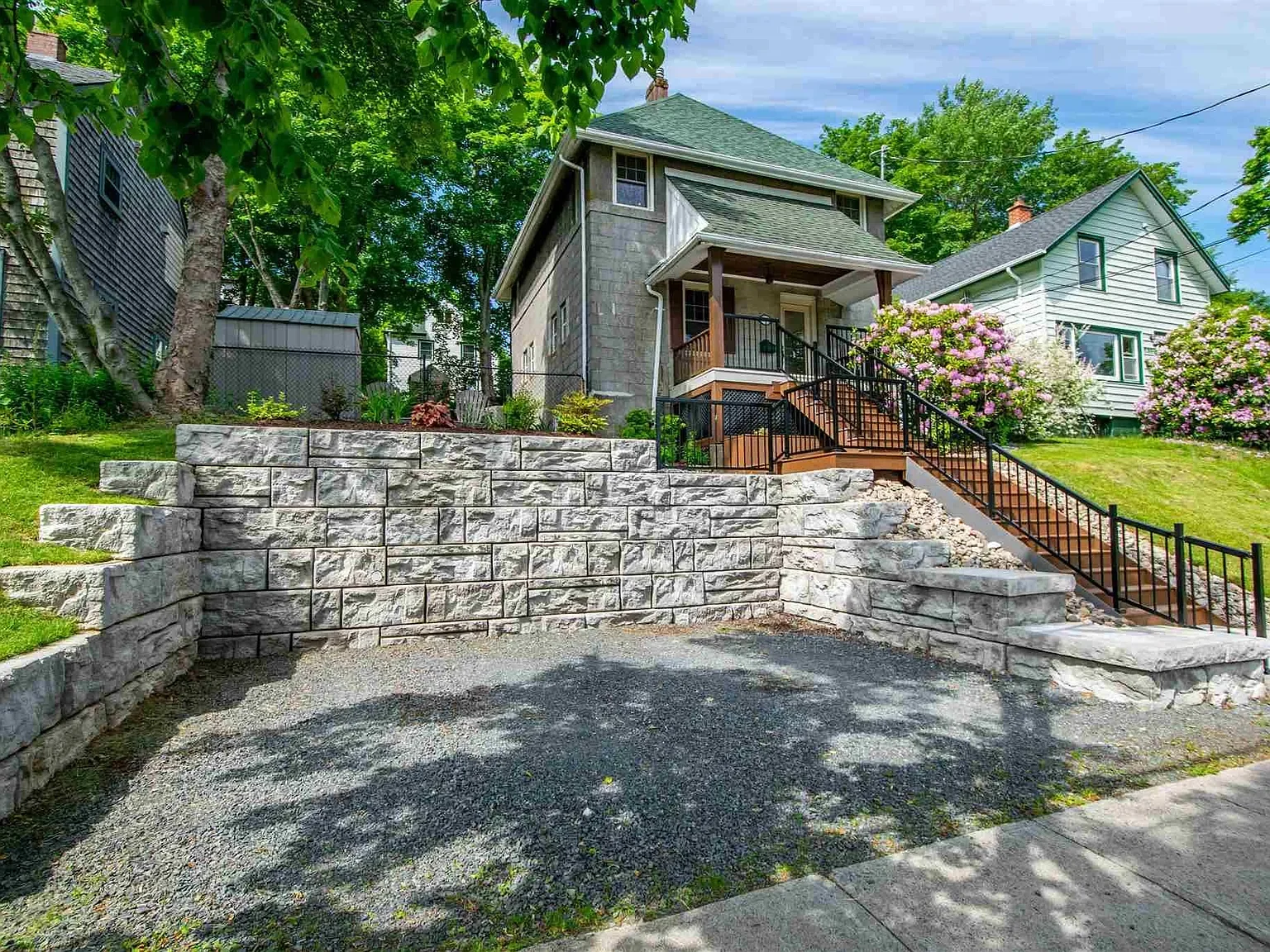 Retaining wall in halifax by kinetic construction