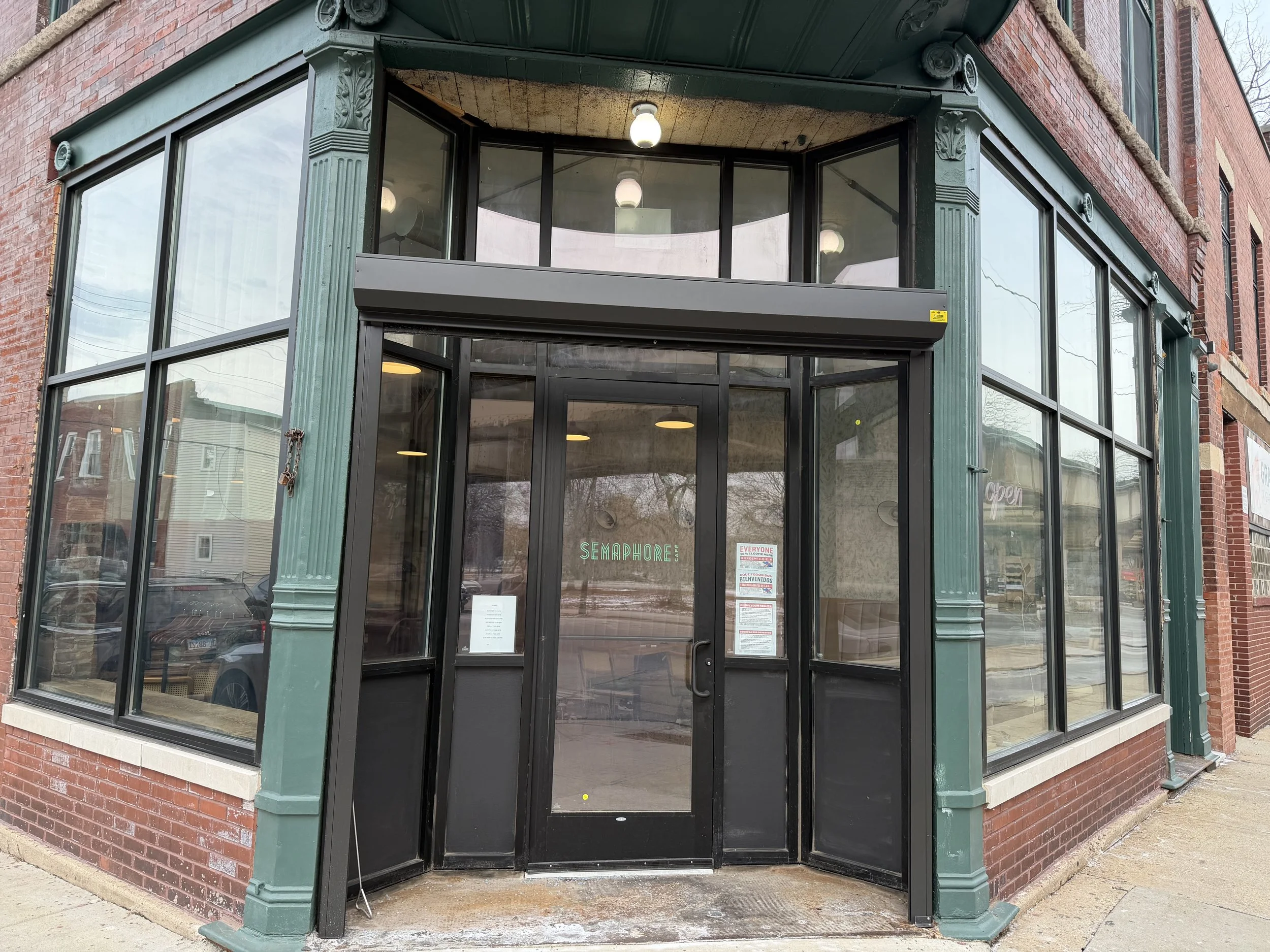 Cafe Storefront on the corner of St Louis Ave and Lake St