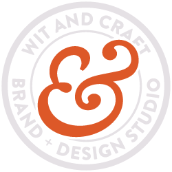 Wit & Craft brand and design studio badge logo