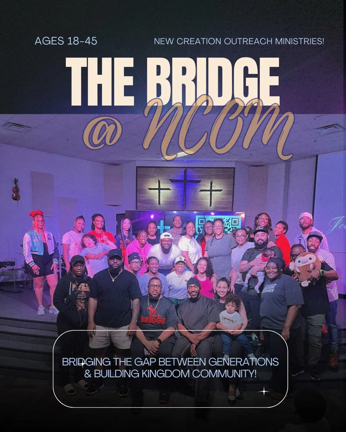 Friday night&rsquo;s &ldquo;Meet &amp; Greet&rdquo; event hosted by The Bridge Ministry ✝️💜 was a such a great time!

Meet &amp; greet ✔️
Get-to-know-you bingo ✔️
✔️ Games, laughs, and meaningful conversations about our walk with God! 

💙 A generat