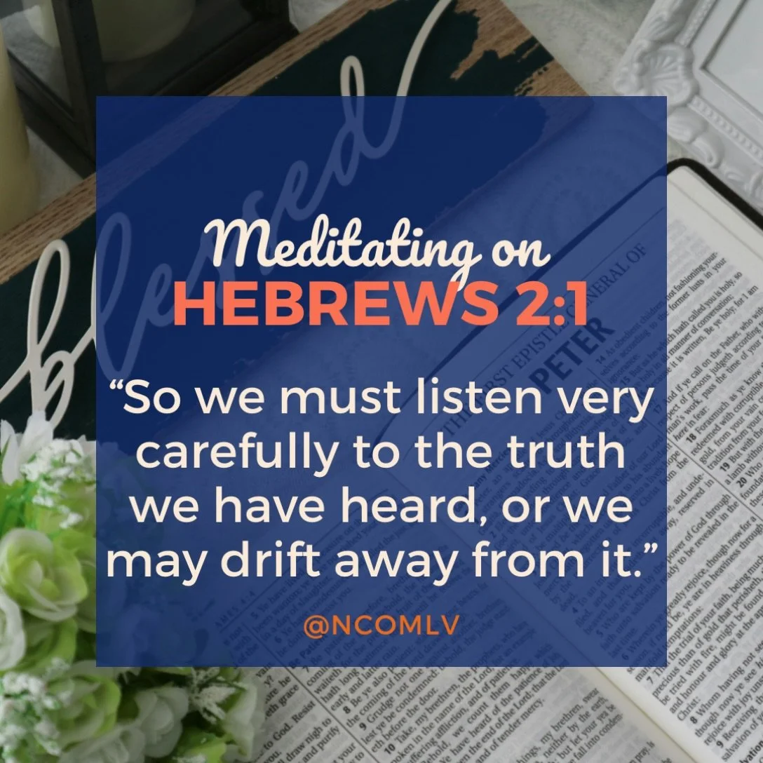 Happy Wednesday! 🖤💙🧡

Hebrews 2:1 reminds us to keep God&rsquo;s Word close to our hearts. We have to listen, meditate on it, and put it into action, because if we don&rsquo;t, we can slowly drift away from the truth.

Think of it like muscle memo