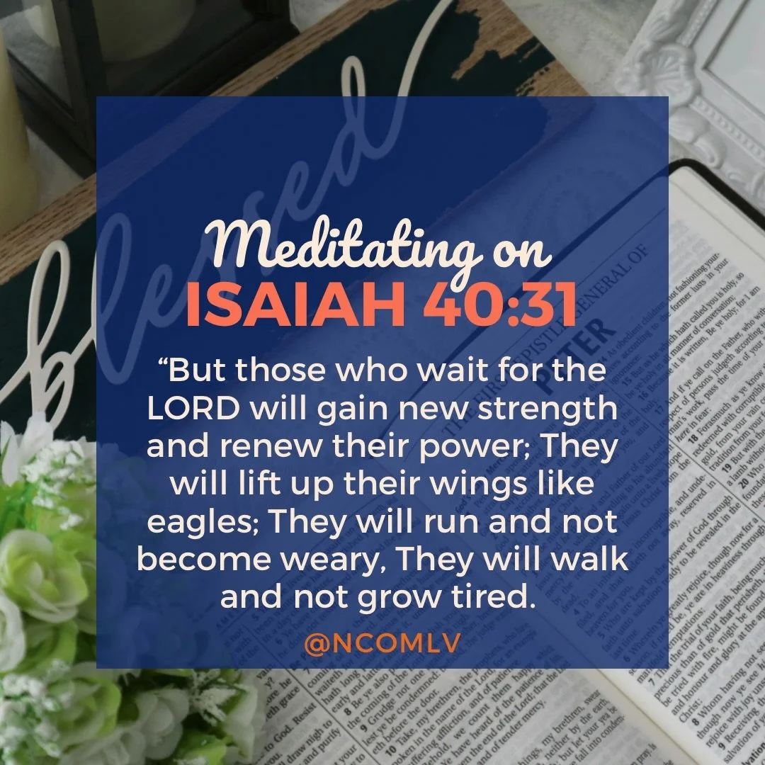 Family, as we prepare for Baptism Sunday, let&rsquo;s remember that waiting on God is never wasted time. His timing brings peace, patience, and endurance, even when we don&rsquo;t understand the process.

Wait-Trust His timing.
Renew-He restores the 