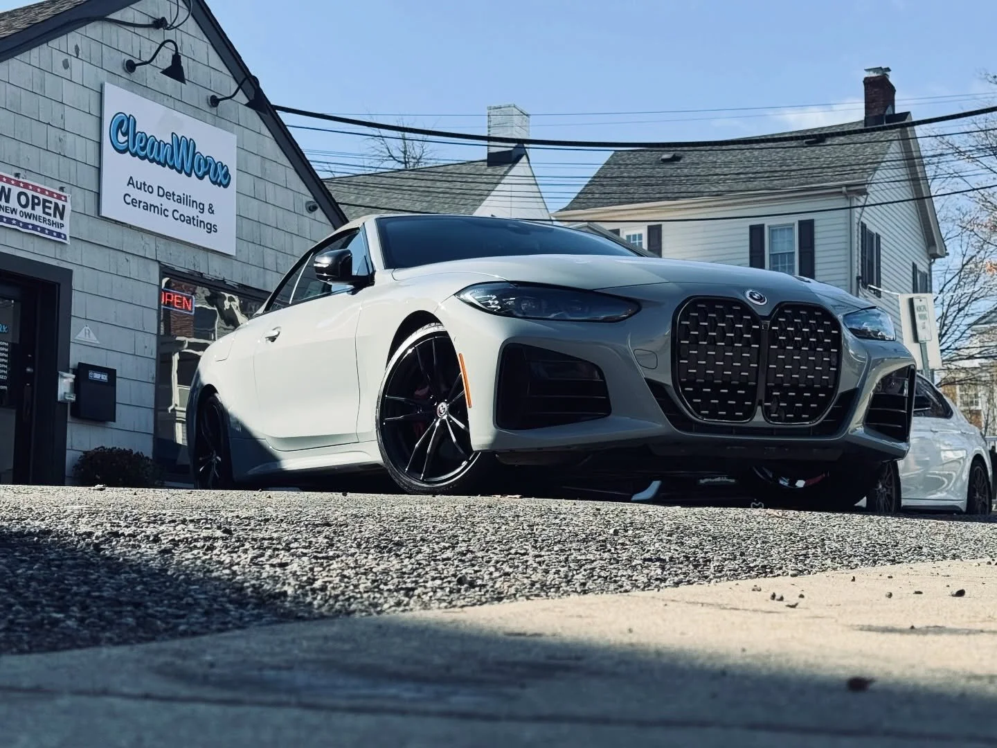 Gray BMW 440i brought back to showroom perfection💨✨ From gloss to details, we made this beauty look brand new again Book with Cleanworx and let your ride shine like this! 🚘✨

📍Serving [Basking Ridge]
🚘 Interior &amp; Exterior Detailing | Wax | Pa