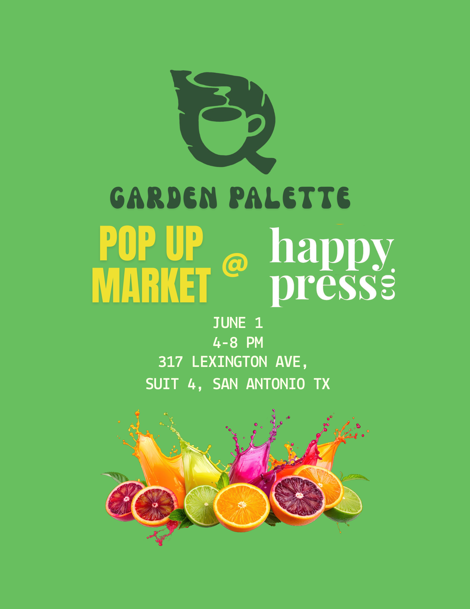 Happy Press pop up