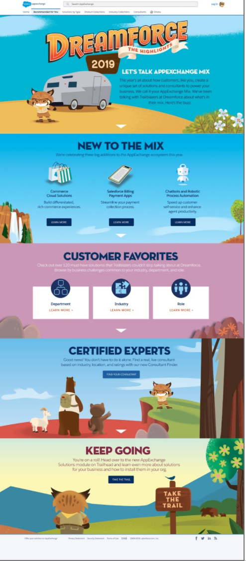 Post-Dreamforce Landing Page for AppExchange