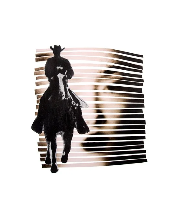 Forward into the Void | Hand-cut Collage on Archival Paper | 25"x29" Framed $1000