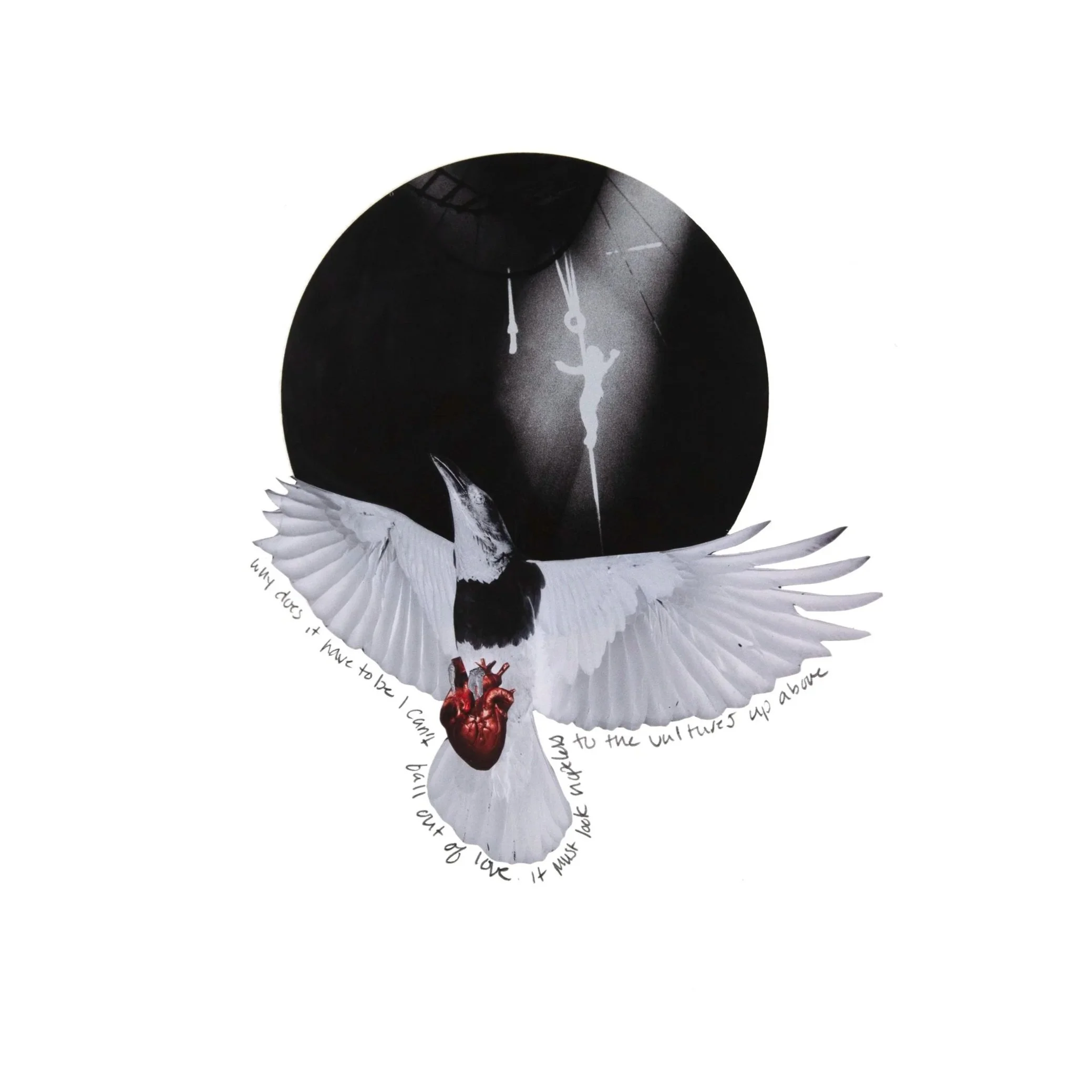 Flailing, 2025

| Hand-cut Collage on Archival Paper
| Lyrics from the song Foothills by Tallest Man on Earth

| 19"x19" Framed
$675