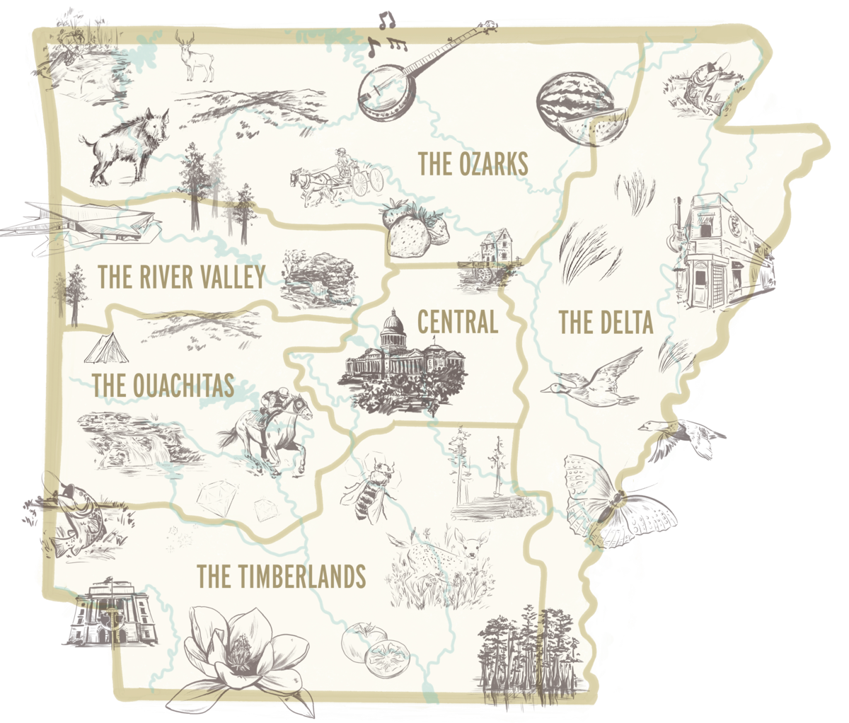 A Home for All: 6 Regions to Discover in The Natural State